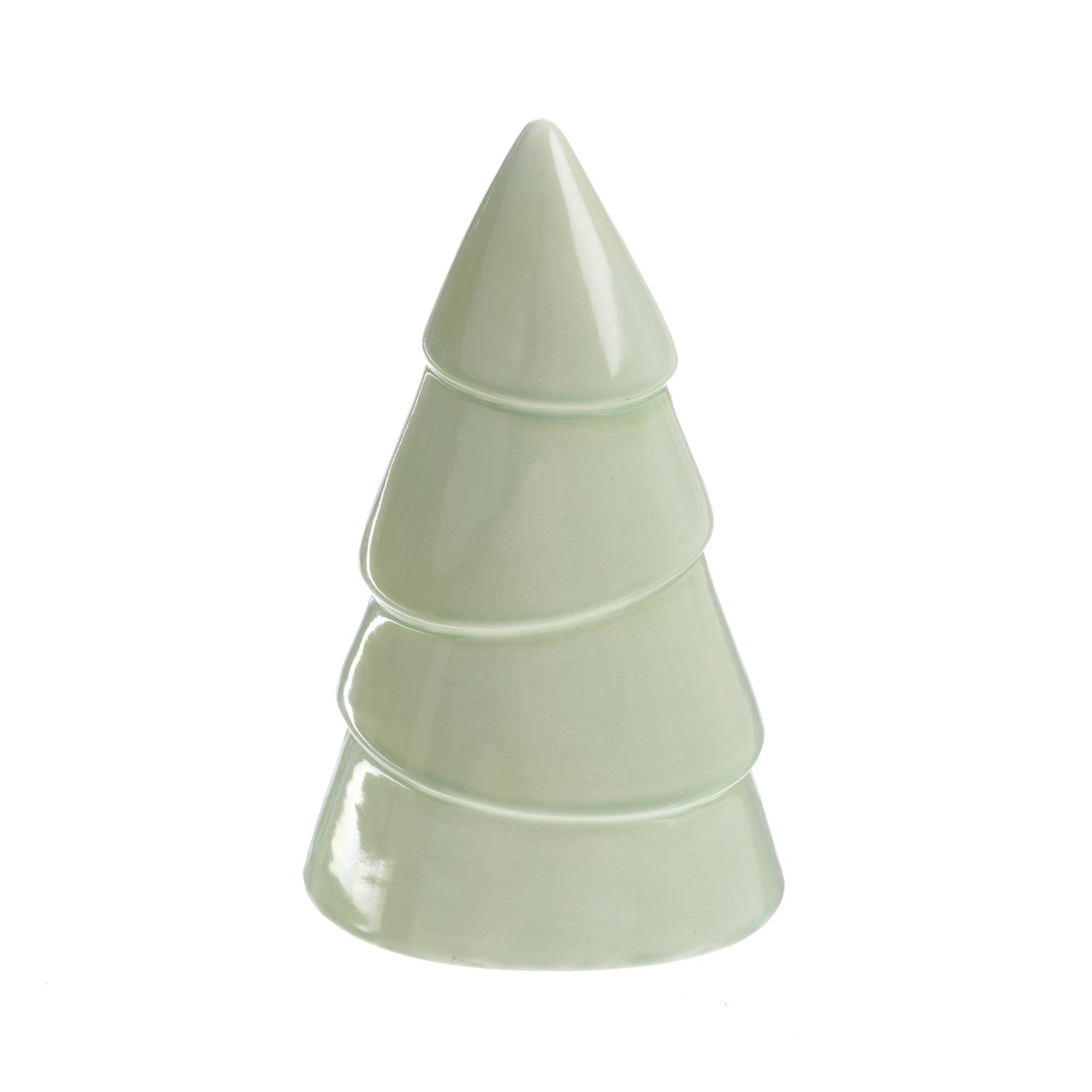 Green Glaze Ceramic Tiered Tree 17cm | Hobbycraft