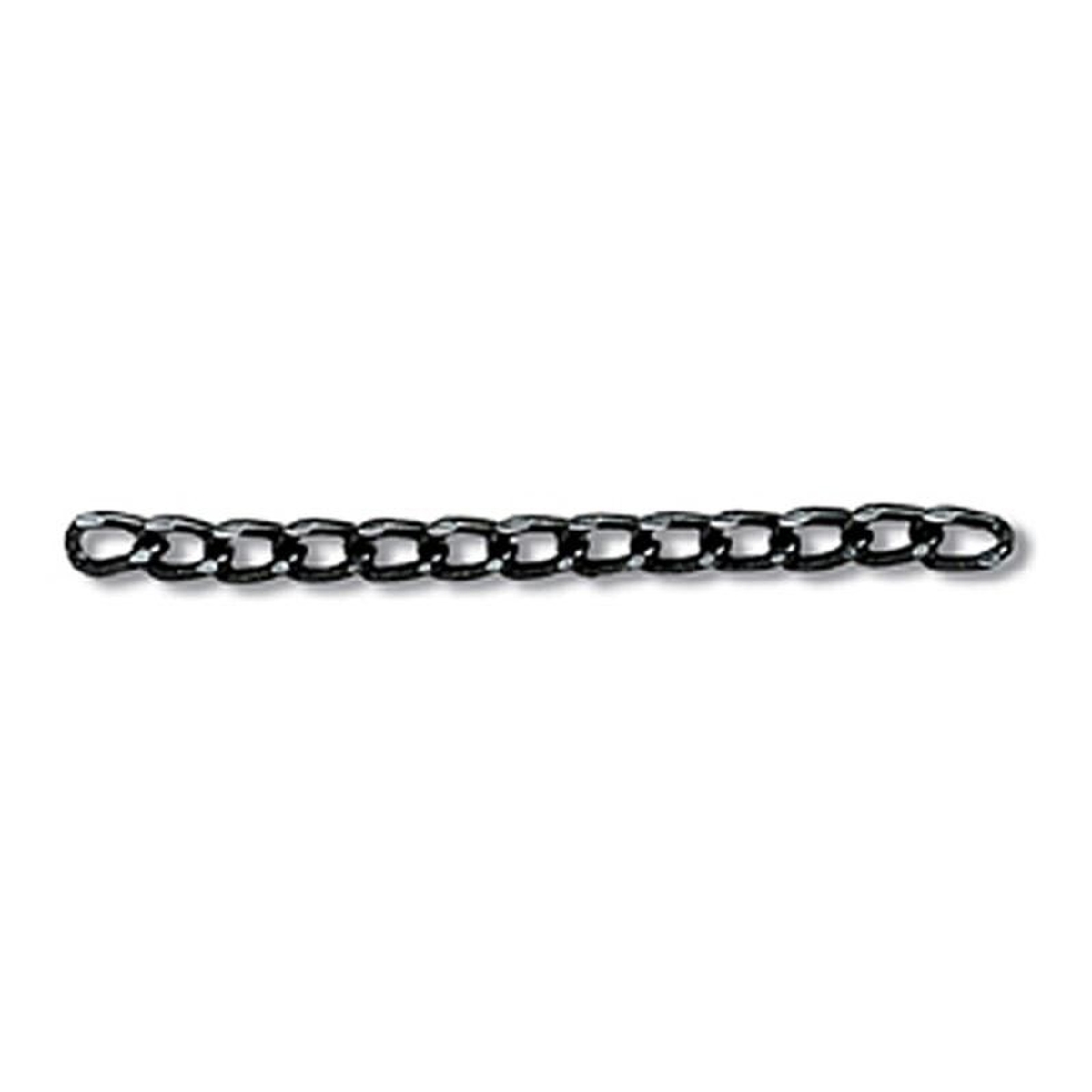 Black Aluminium Faceted Chain by the Metre | Hobbycraft