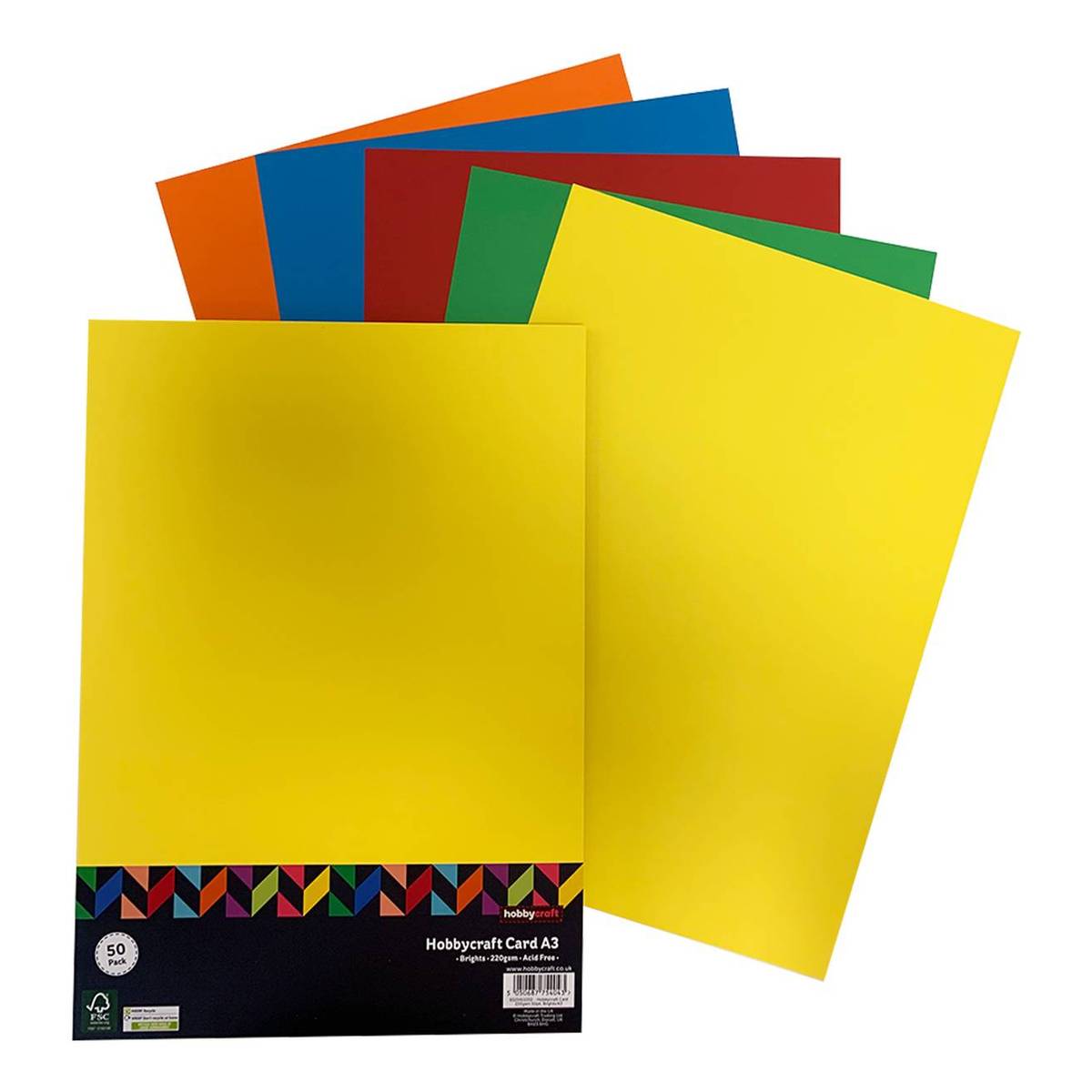 Bright Card A3 50 Pack | Hobbycraft