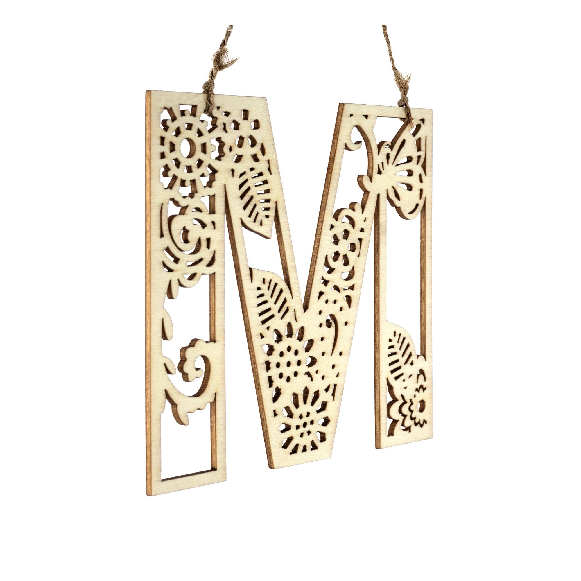 13cm Large Wooden MDF Letter Shape to Decorate - P, Wood Shapes for Crafts