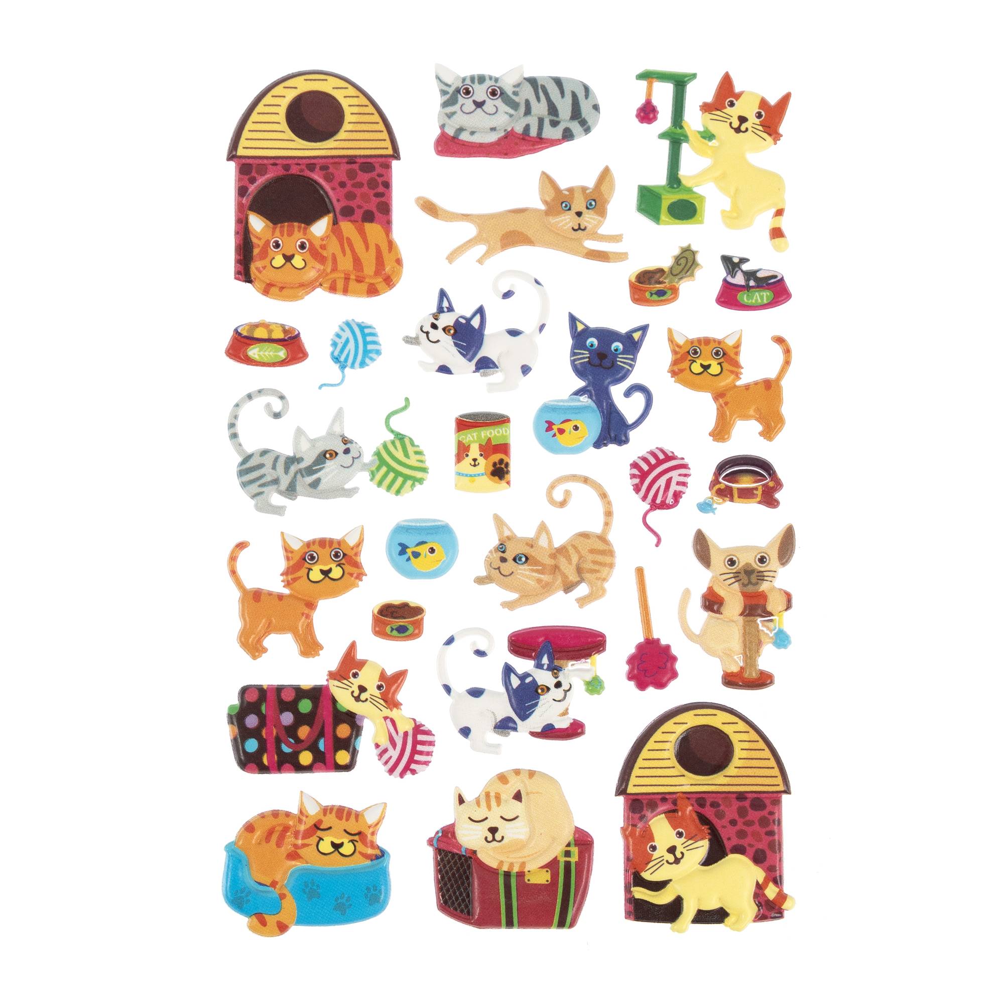 Kitten Puffy Stickers | Hobbycraft