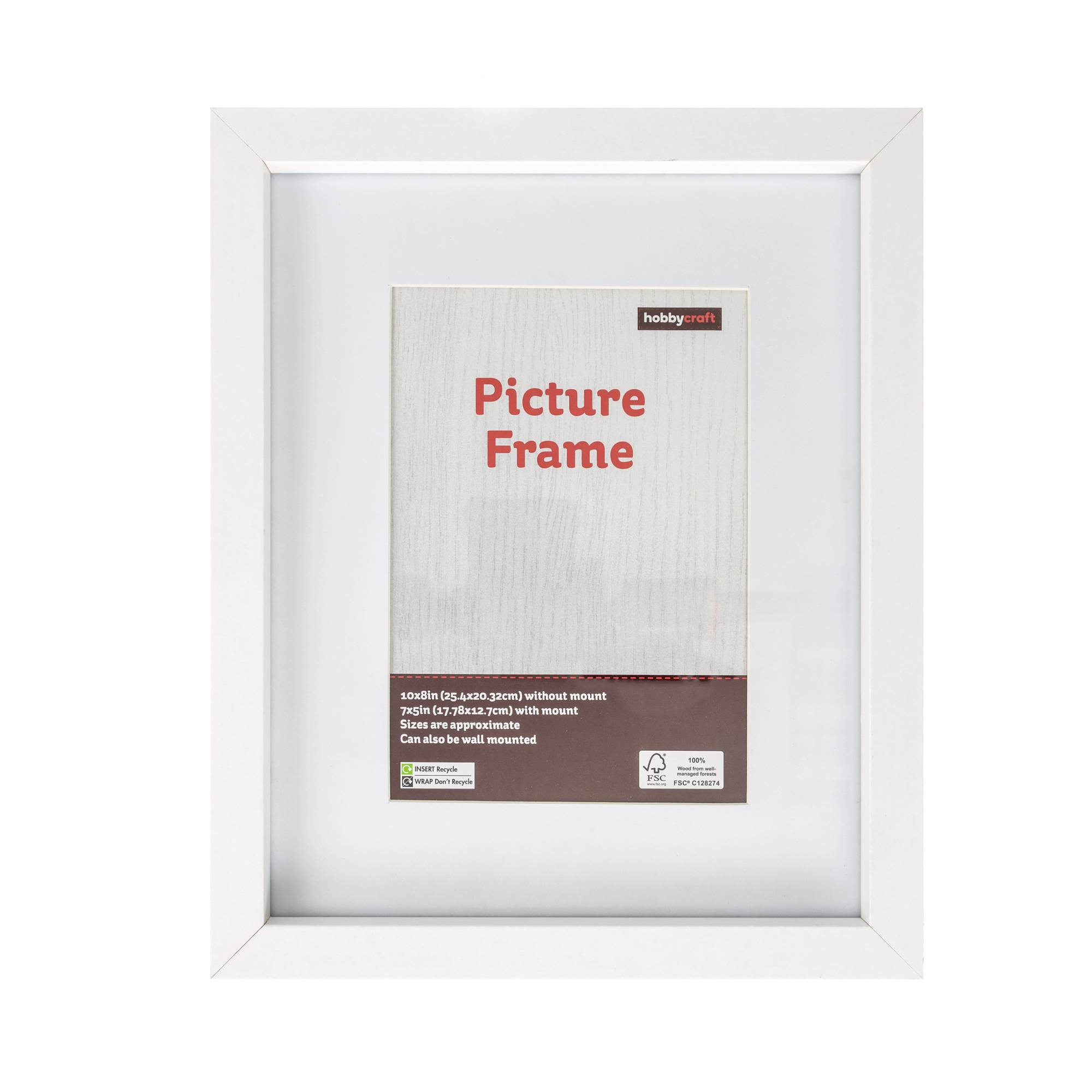 White Picture Frame 25cm x 20cm Hobbycraft