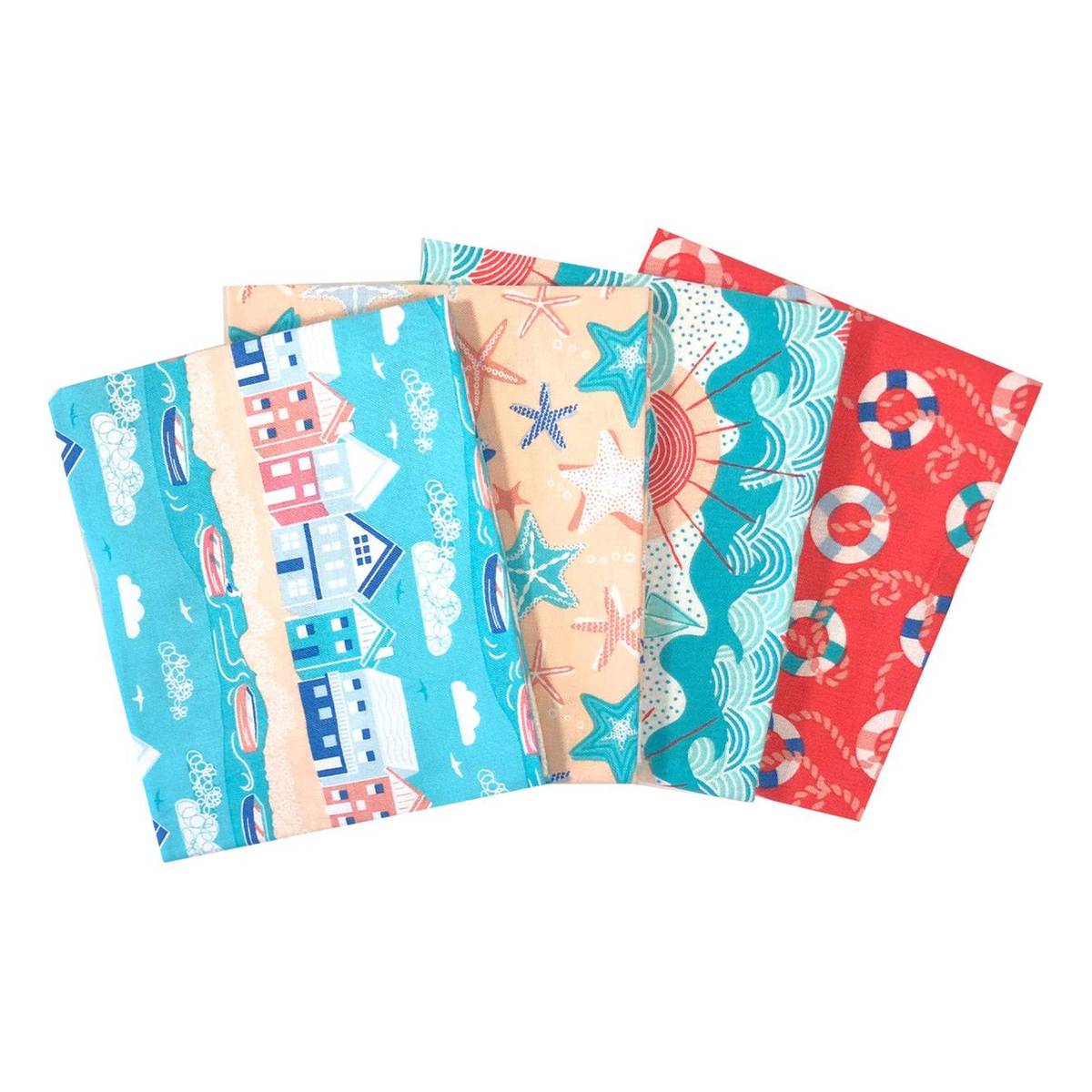 By The Coast Dartmouth Cotton Fat Quarters 4 Pack | Hobbycraft