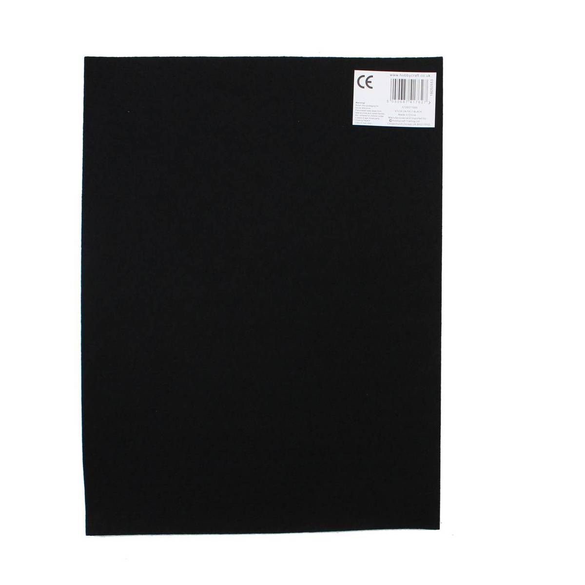 Black Felt Fabric Adhesive Sheets (10 Count) Multipurpose Velvet
