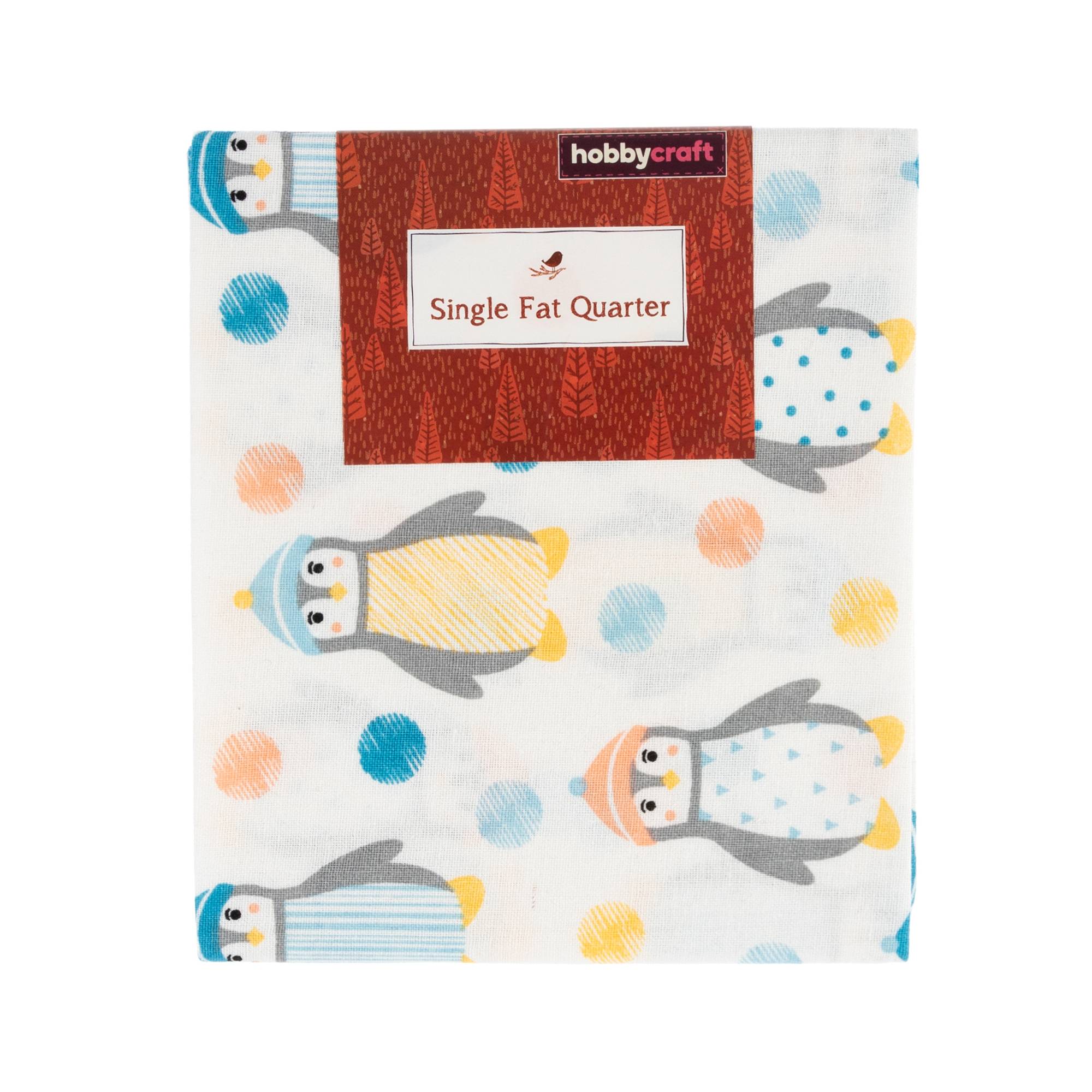 Penguin Spot Single Cotton Fat Quarter | Hobbycraft