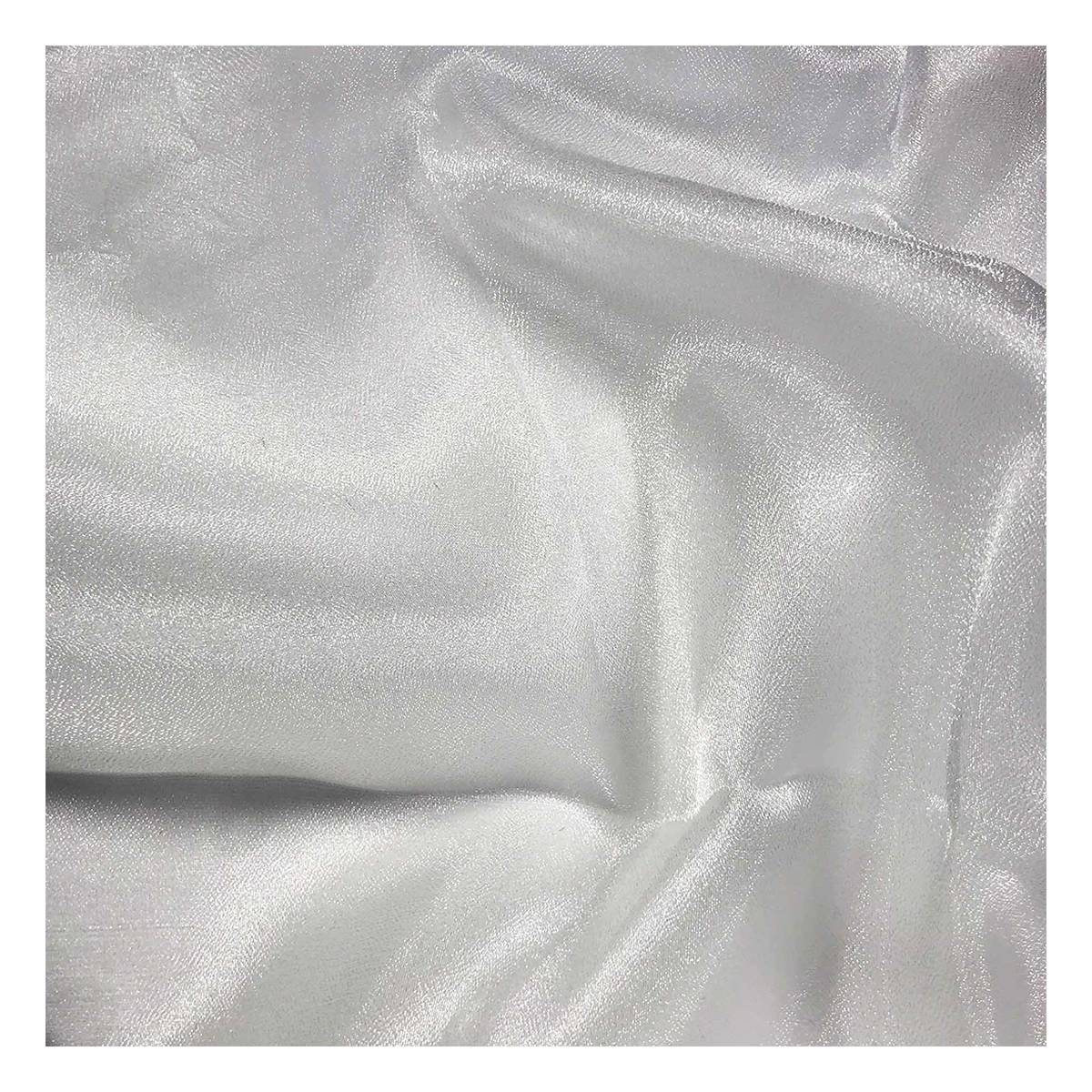 White Crystal Organza Fabric by the Metre | Hobbycraft