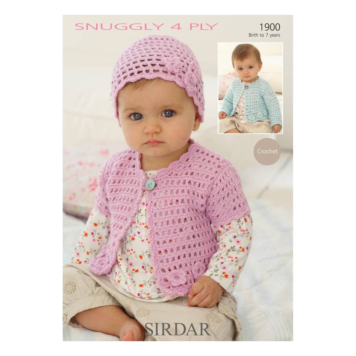 Sirdar Snuggly 4 Ply Cardigans and Hat Digital Pattern 1900 | Hobbycraft
