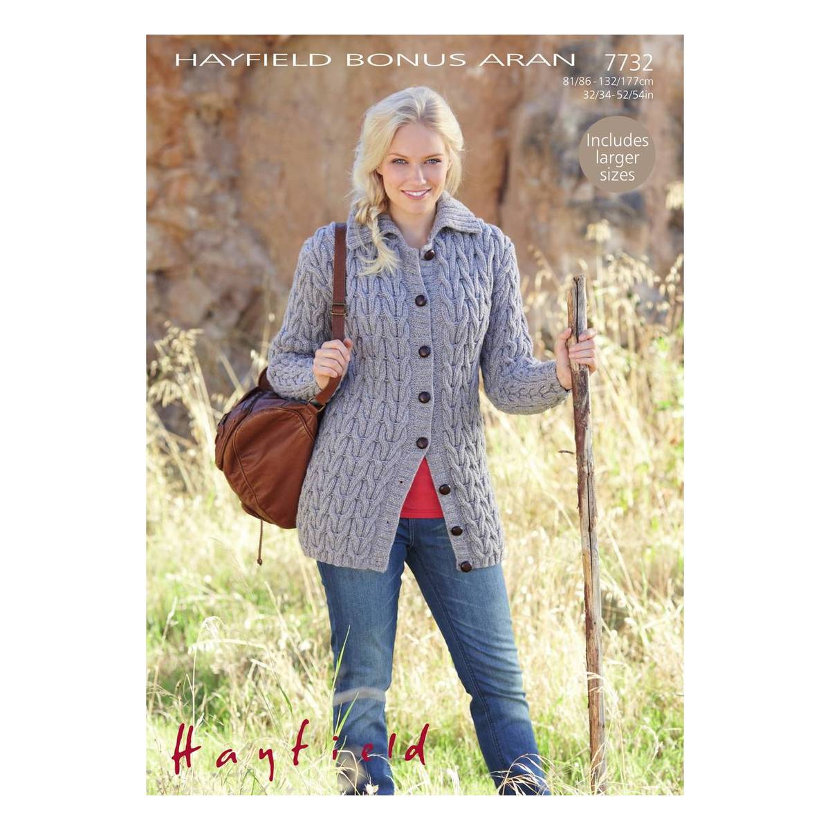 Hayfield Bonus Aran Women's Cardigan Digital Pattern 7732 | Hobbycraft