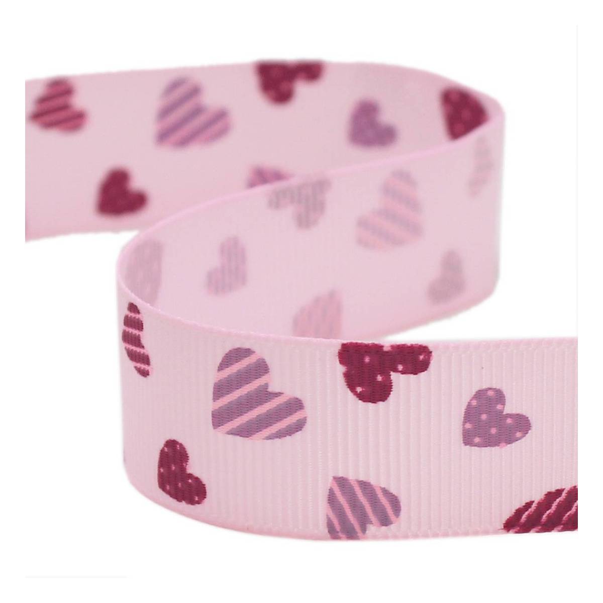 Hearts Grosgrain Ribbon 15mm x 5m | Hobbycraft