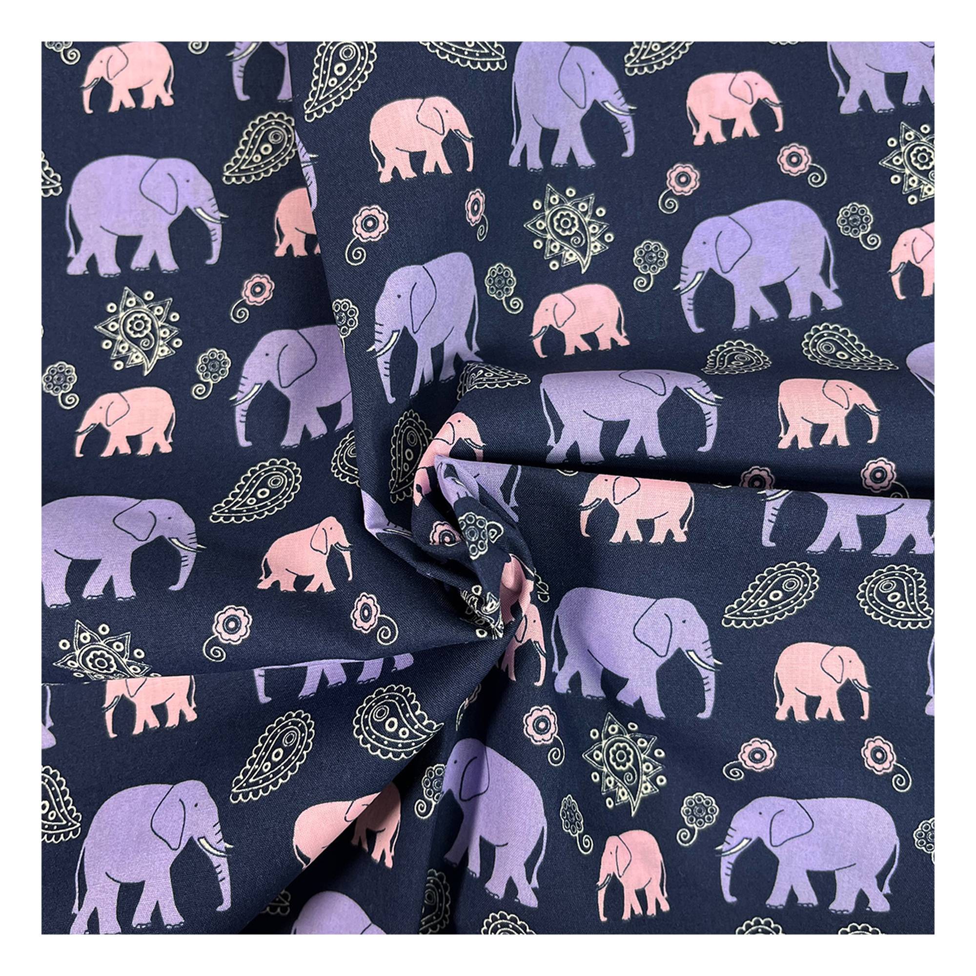 Paisley Elephant Polycotton Fabric by the Metre | Hobbycraft