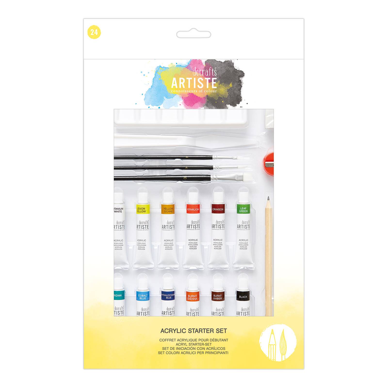 Artiste Acrylic Starter Set 24 Pieces | Hobbycraft