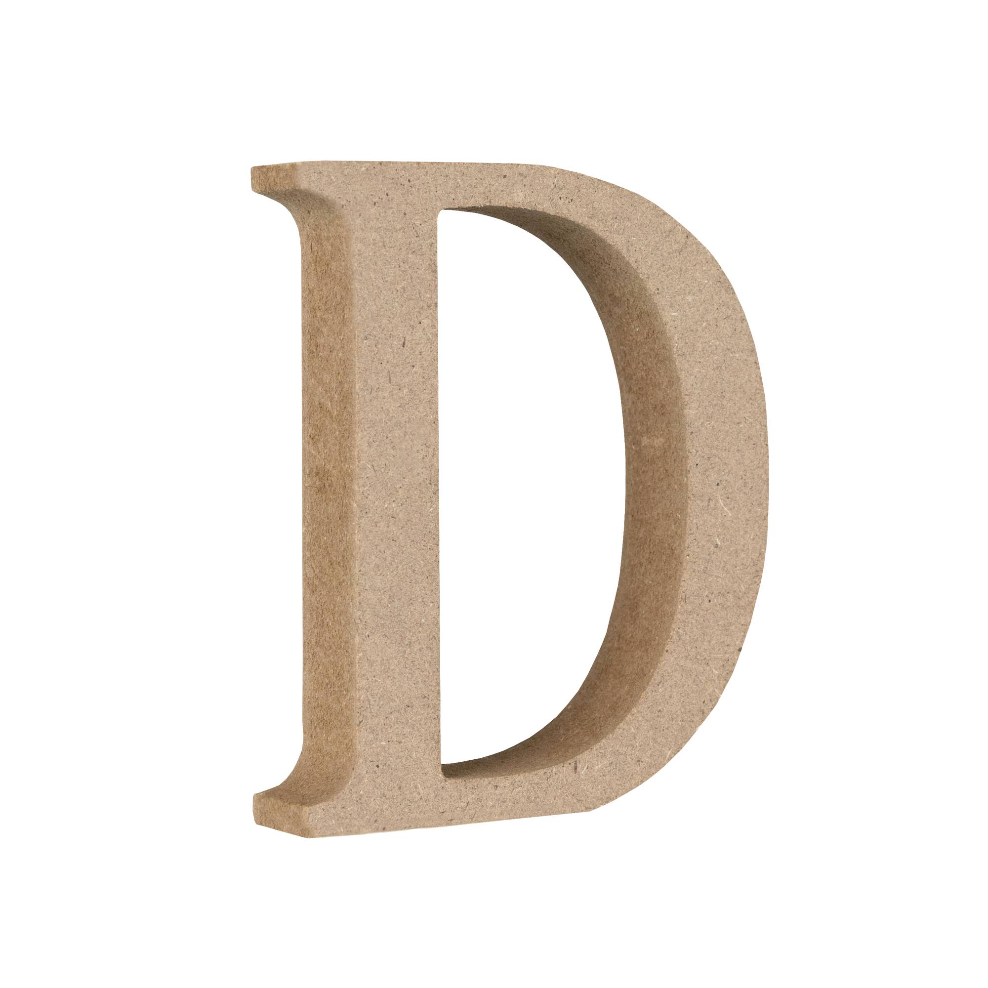 MDF Wooden Letter D 8cm | Hobbycraft