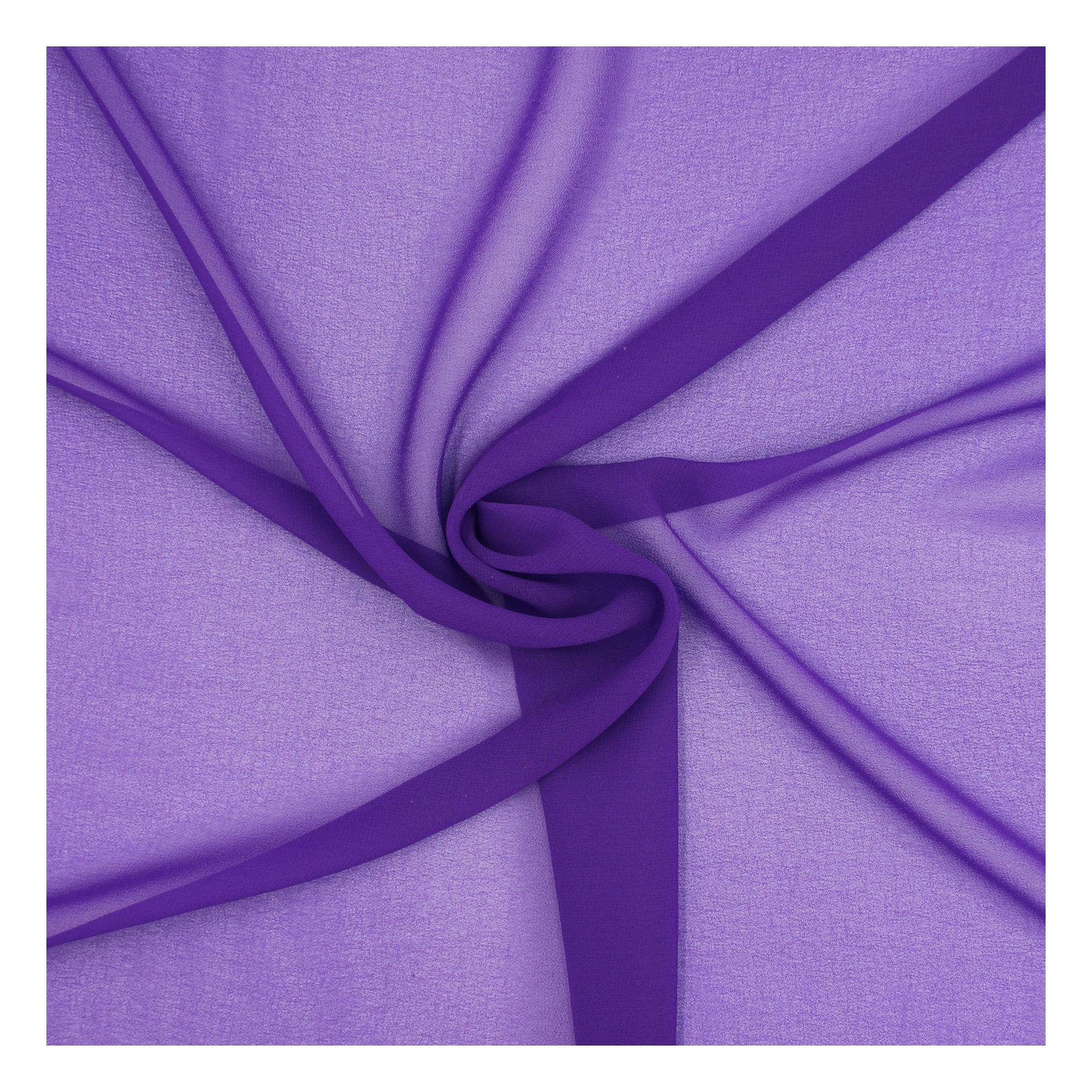 Purple Crepe Georgette Fabric by the Metre | Hobbycraft