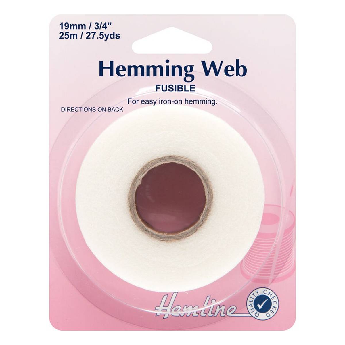 HEM IT Strong Iron on Hemming Tape Web Hem No Sewing Fabric Tape