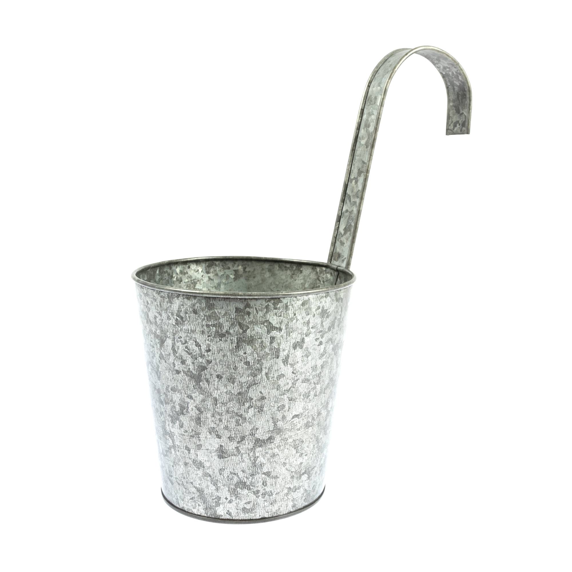 Hanging Galvanised Metal Planter 14cm x 12cm x 30cm | Hobbycraft