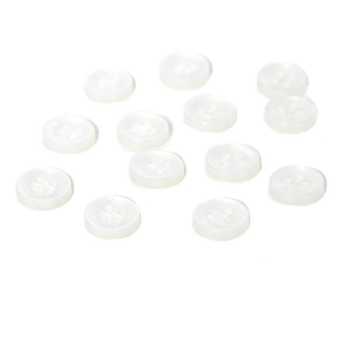 Hemline White Basic Shirt Blouse Button 13 Pack | Hobbycraft