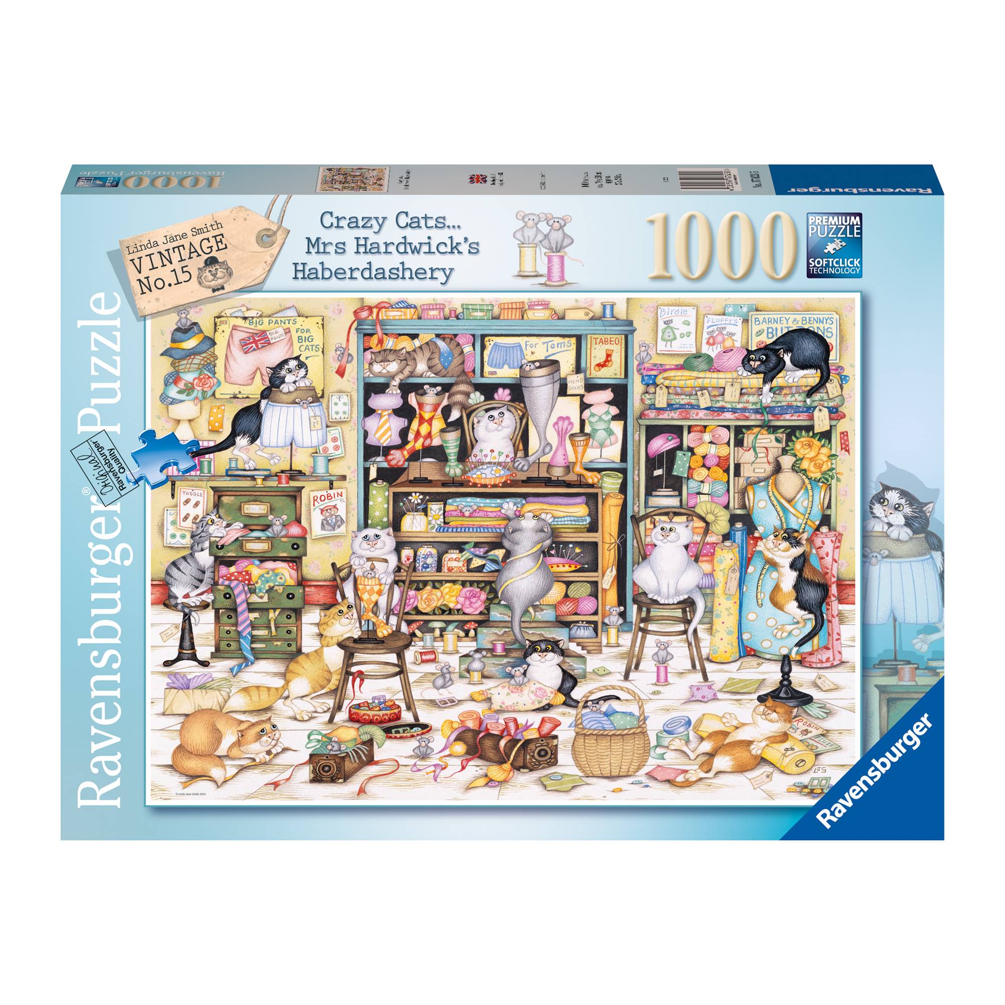 Ravensburger Crazy Cats Jigsaw Puzzle 1000 Pieces | Hobbycraft