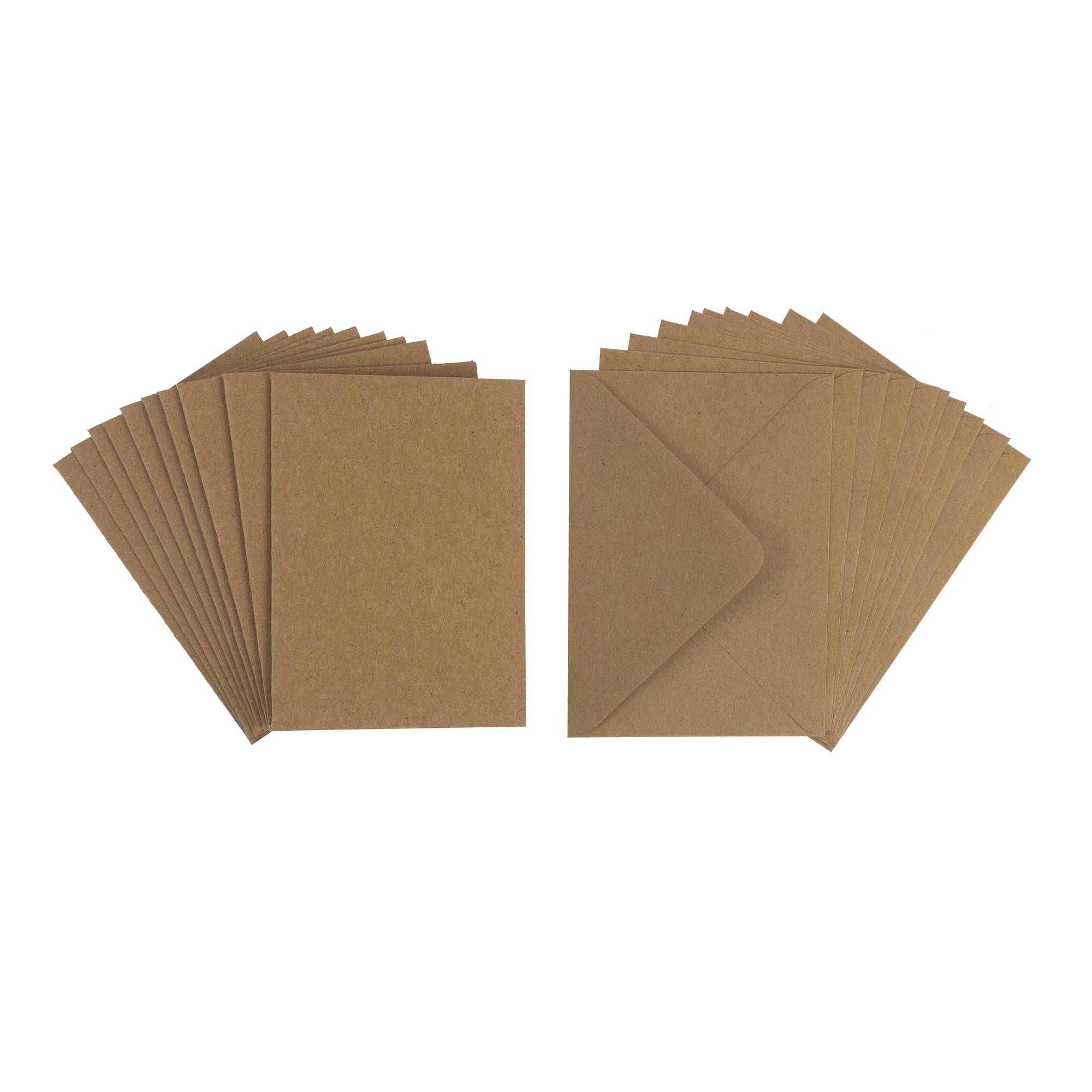 Papermania Kraft Cards and Envelopes A6 10 Pack | Hobbycraft