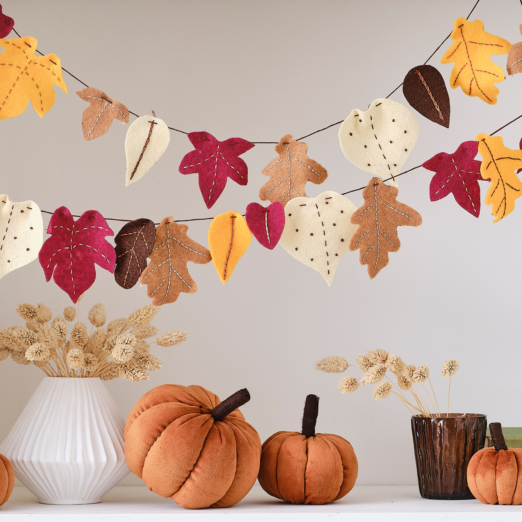 How To Make A Fall Leaf Garland: An Inexpensive Craft Idea