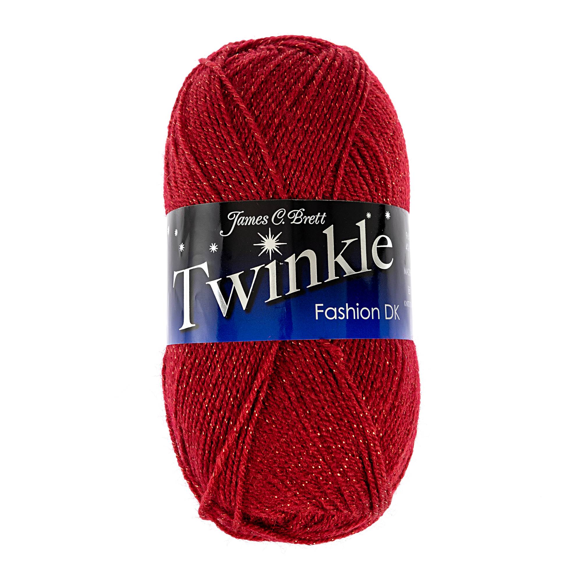 James C Brett Claret Twinkle DK Yarn 100g Hobbycraft