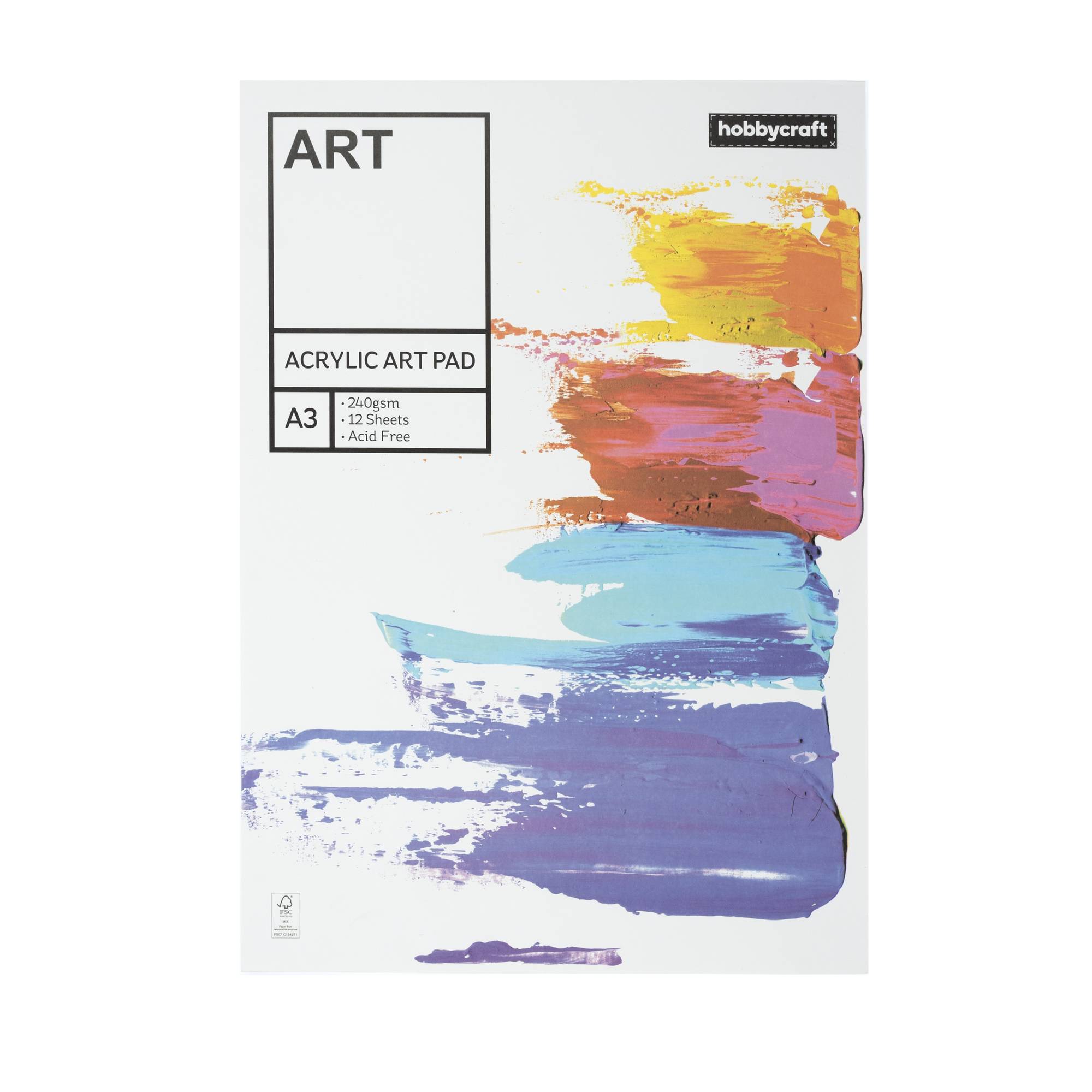 Acrylic Art Pad A3 12 Sheets | Hobbycraft