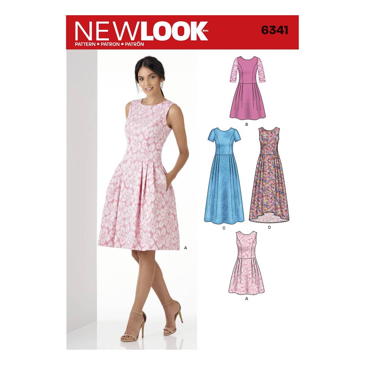 New Look Women's Dress Sewing Pattern 6341 | Hobbycraft