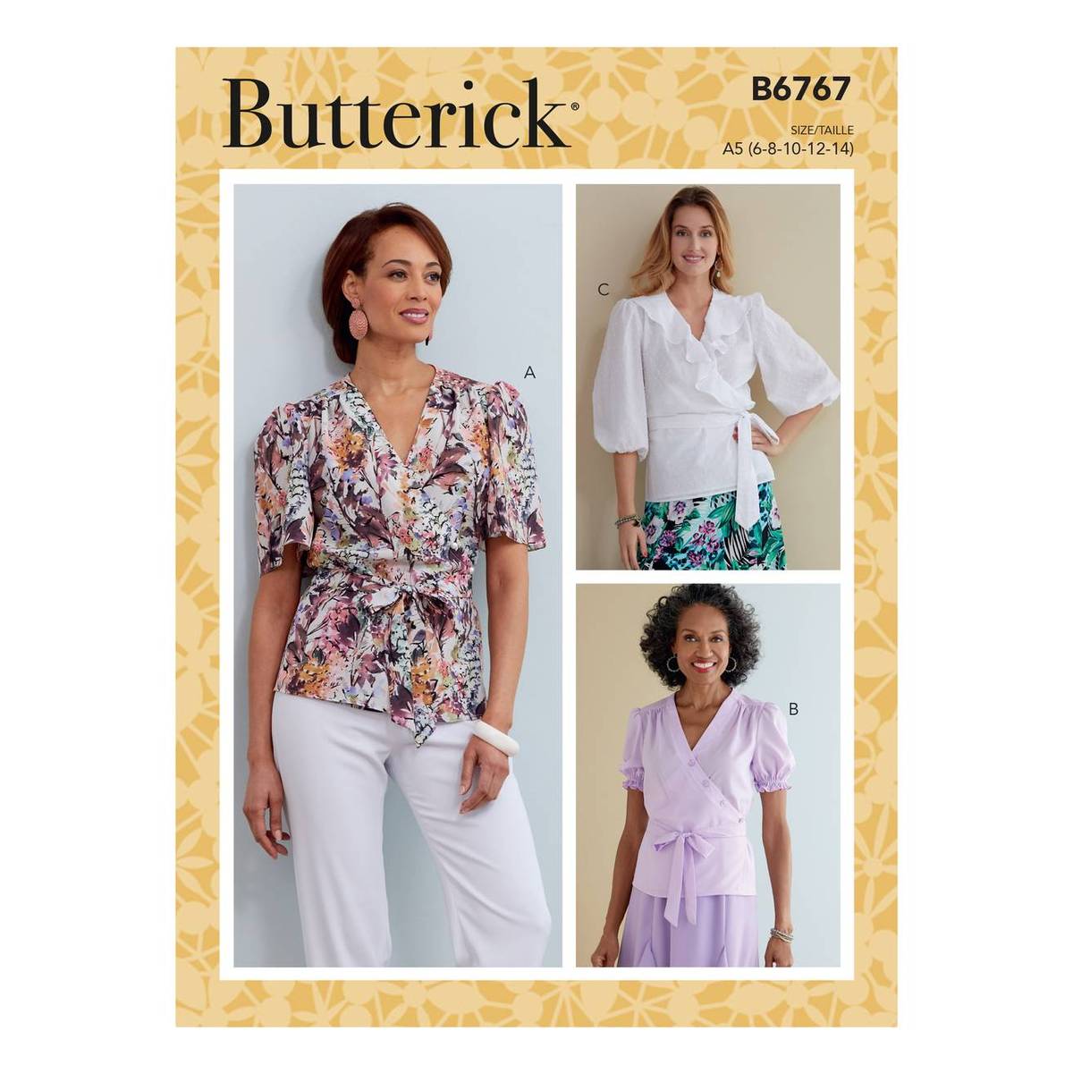 Butterick Women’s Top Sewing Pattern B6767 (14-22) | Hobbycraft