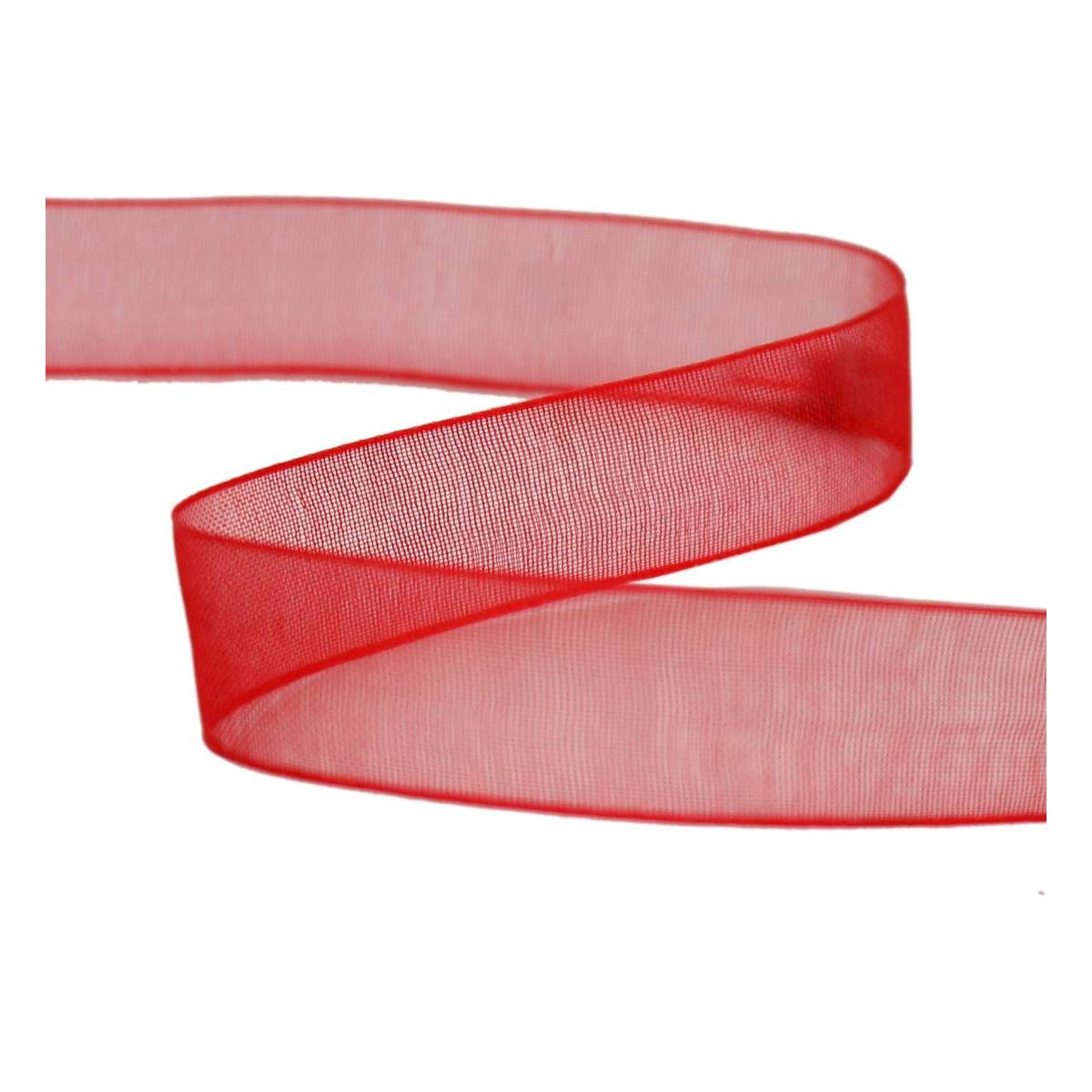 Organza ribbon, Red