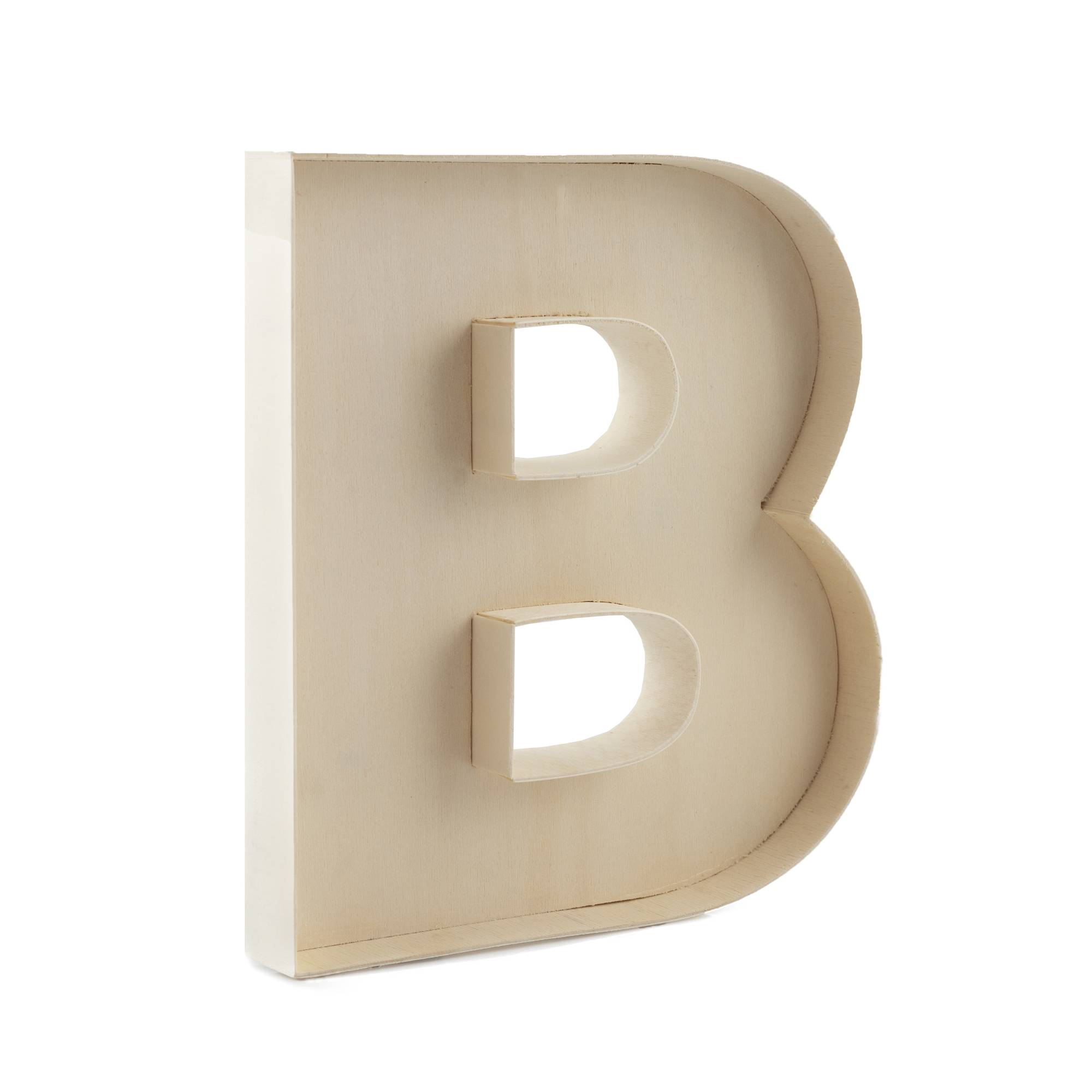 Wooden Fillable Letter B 22cm | Hobbycraft