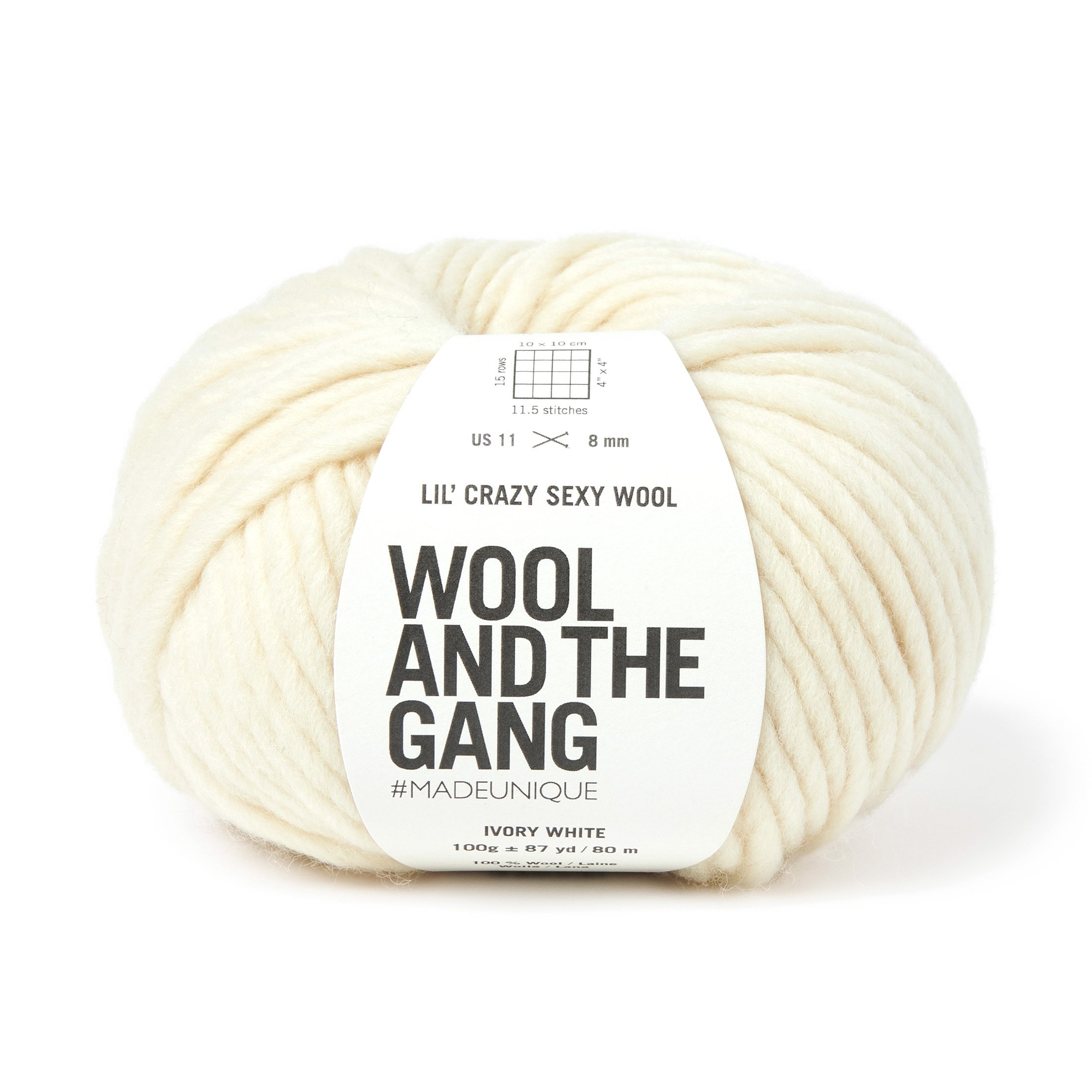 Wool And The Gang Ivory White Lil’ Crazy Sexy Wool 100g Hobbycraft