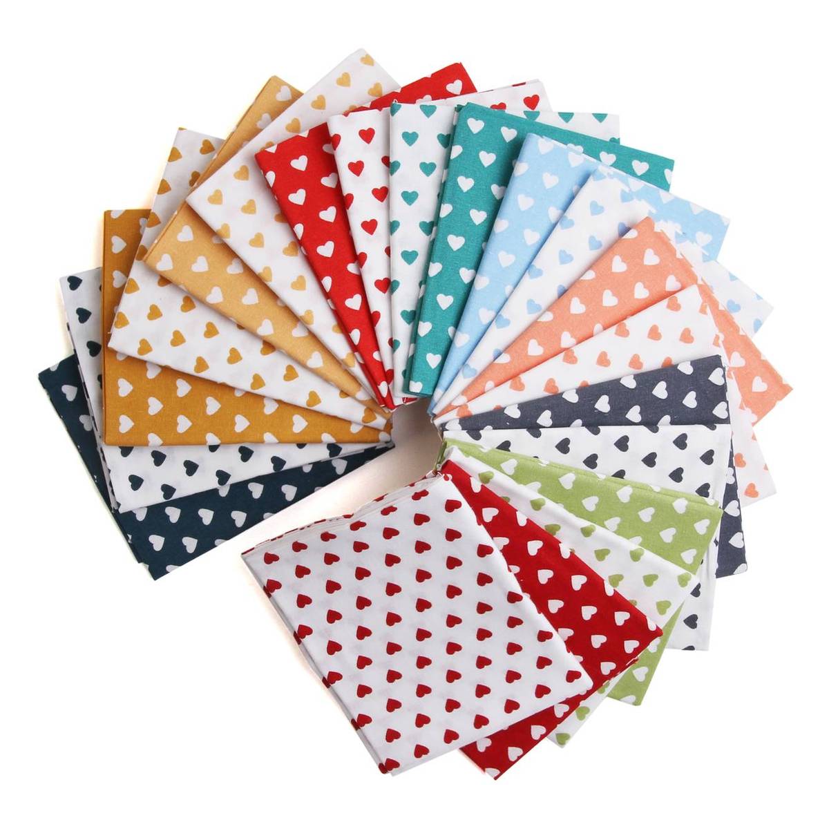 Heart Cotton Fat Quarters 20 Pack | Hobbycraft