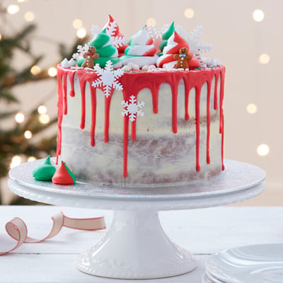 How to Make a Christmas Drip Cake | Hobbycraft