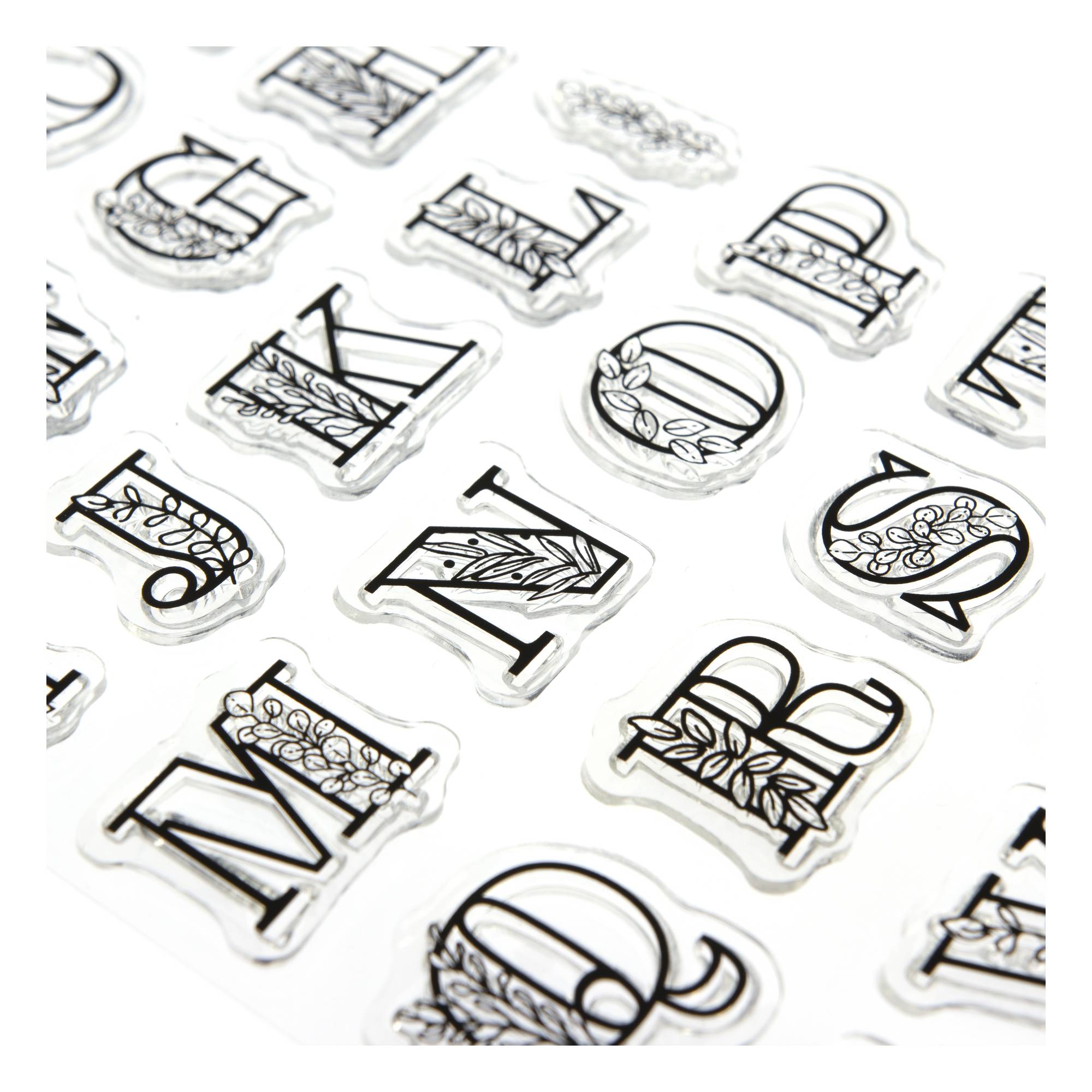 Leaf Alphabet Stamp Set 37 Pieces