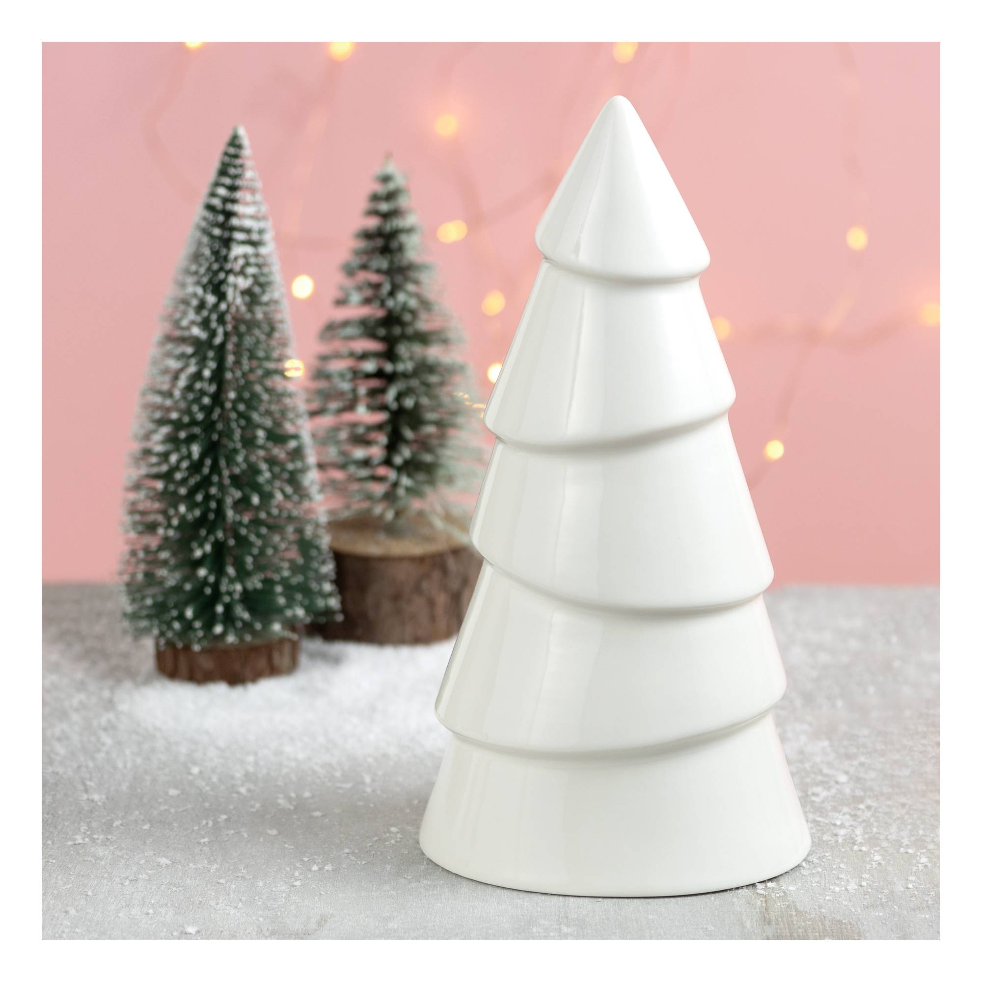 Glazed White Standing Ceramic Tree 22cm | Hobbycraft