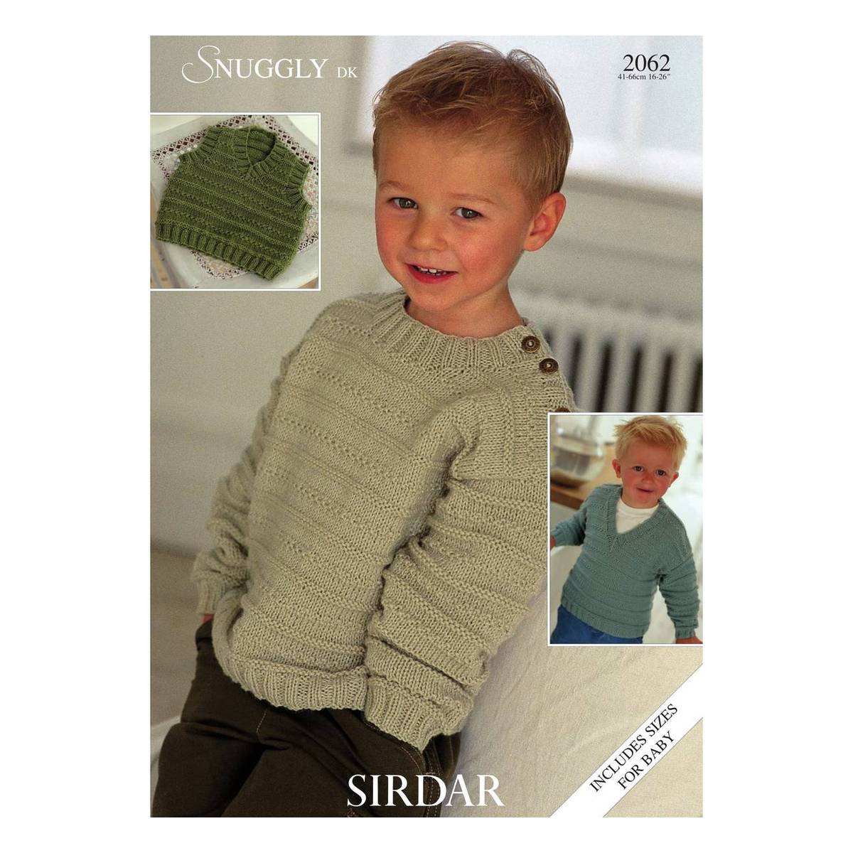 Sirdar Snuggly DK Sweaters Digital Pattern 2062 | Hobbycraft