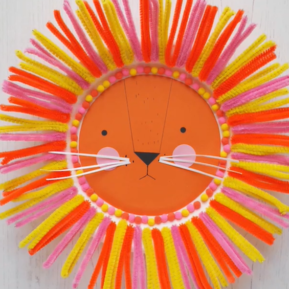 Paper Plate Lion Craft