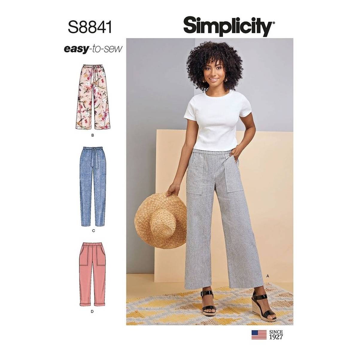 S9235  Simplicity Sewing Pattern Misses Pants  Simplicity