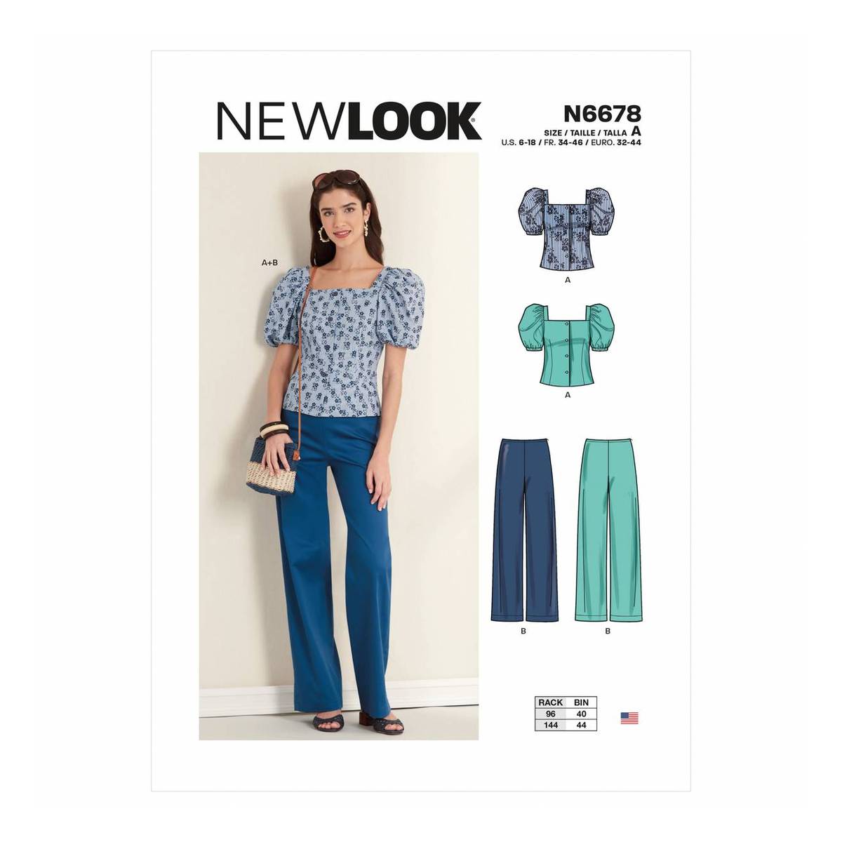 New Look Women's Top and Trousers Sewing Pattern N6678 | Hobbycraft