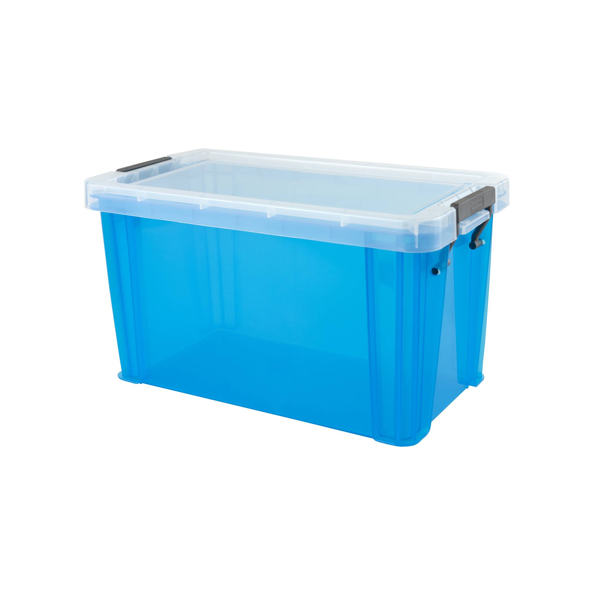 Whitefurze Allstore Transparent Blue Storage Box 1.7 Litres | Hobbycraft