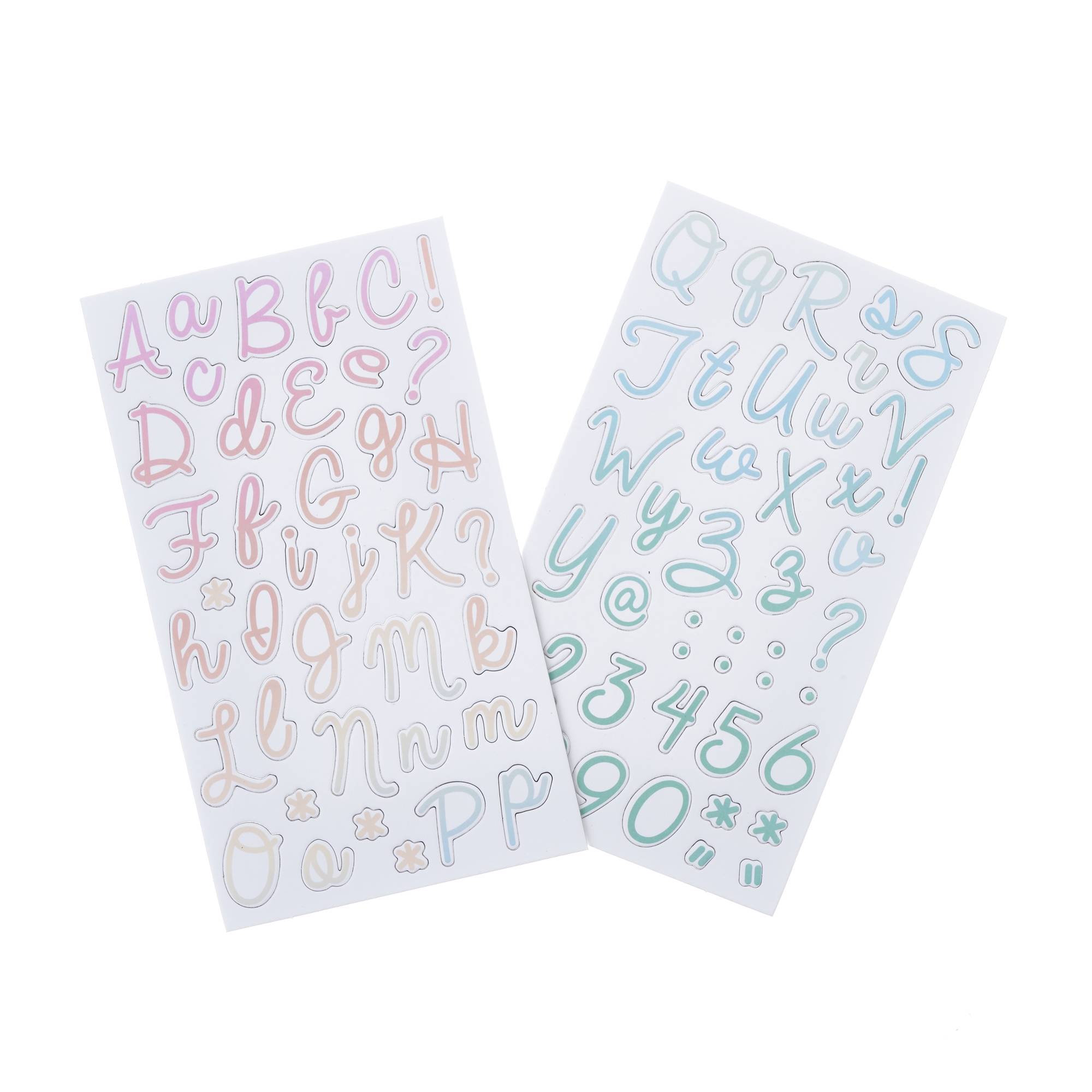 CURSIVE ALPHABET STICKERS