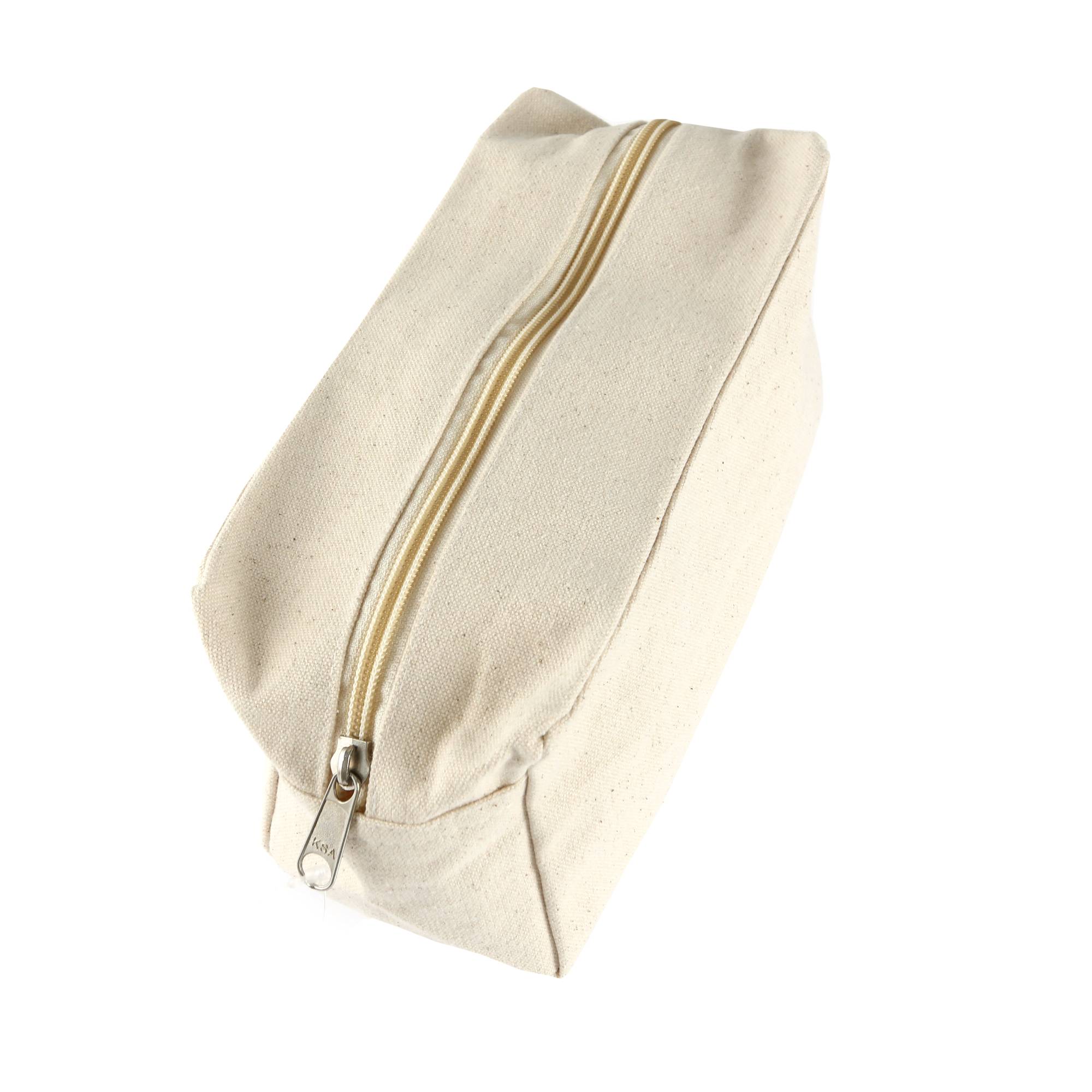 Natural Cotton Zip Pouch 21cm x 8cm x 11cm | Hobbycraft