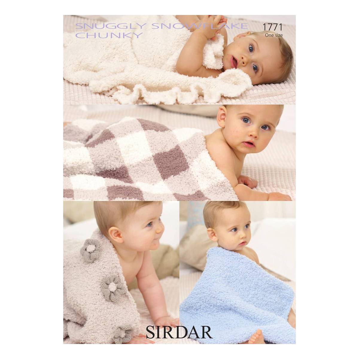 Sirdar Snowflake Chunky Blankets Digital Pattern 1771 Hobbycraft 