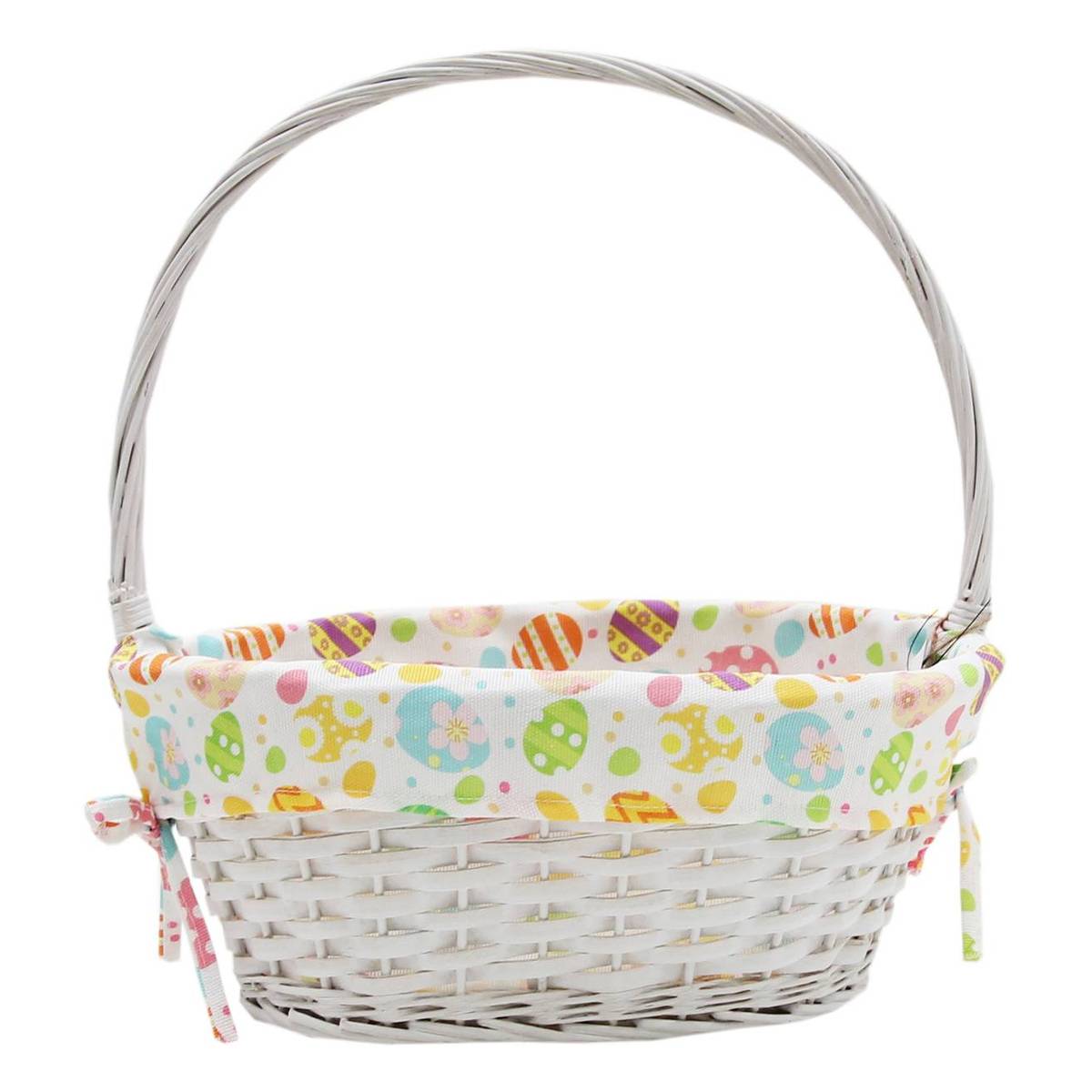 White Easter Basket 40cm | Hobbycraft