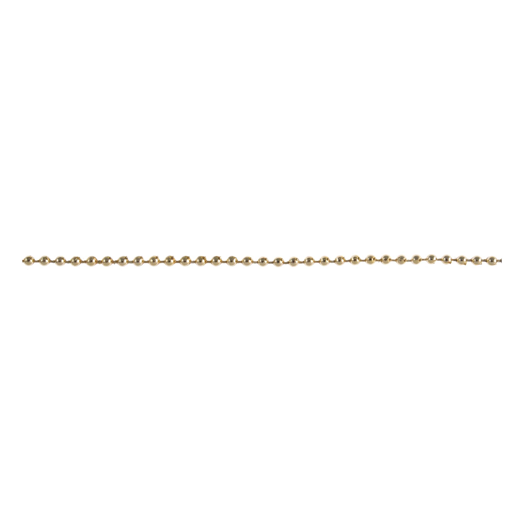 Gold 2.5mm Plain Pearl Beading by the Metre