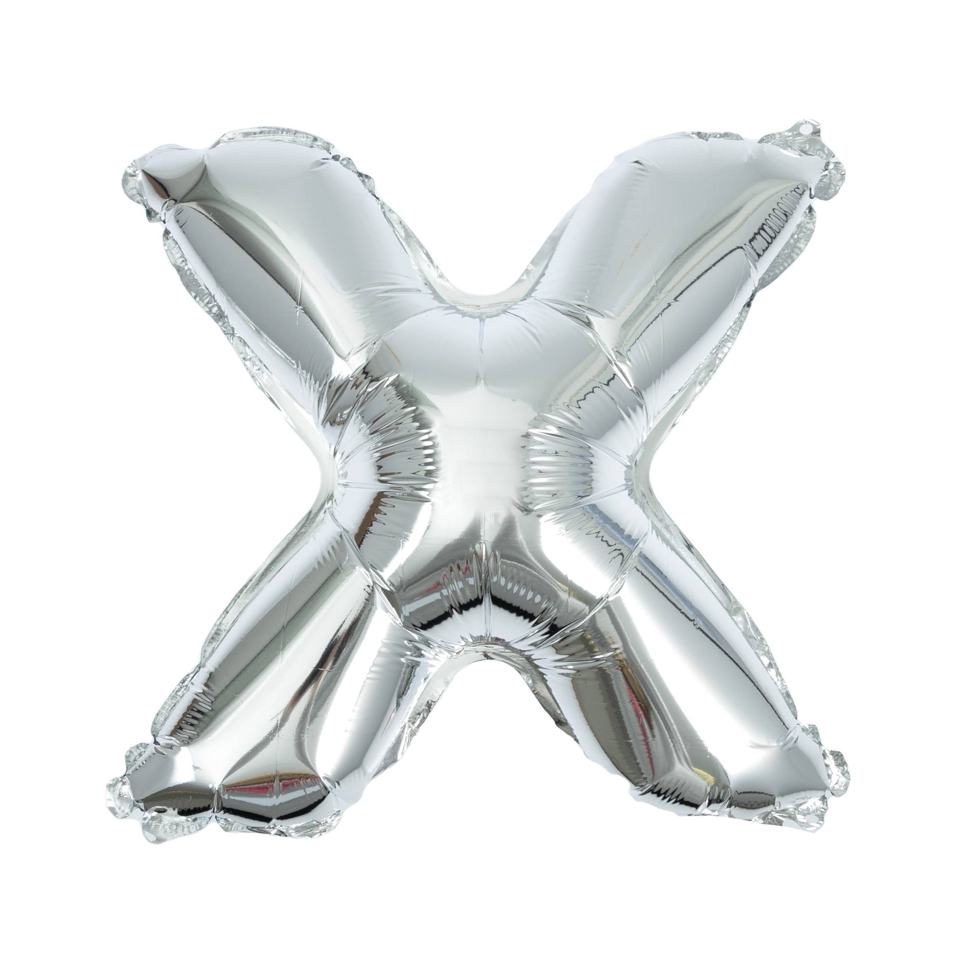 Silver Foil Letter X Balloon | Hobbycraft