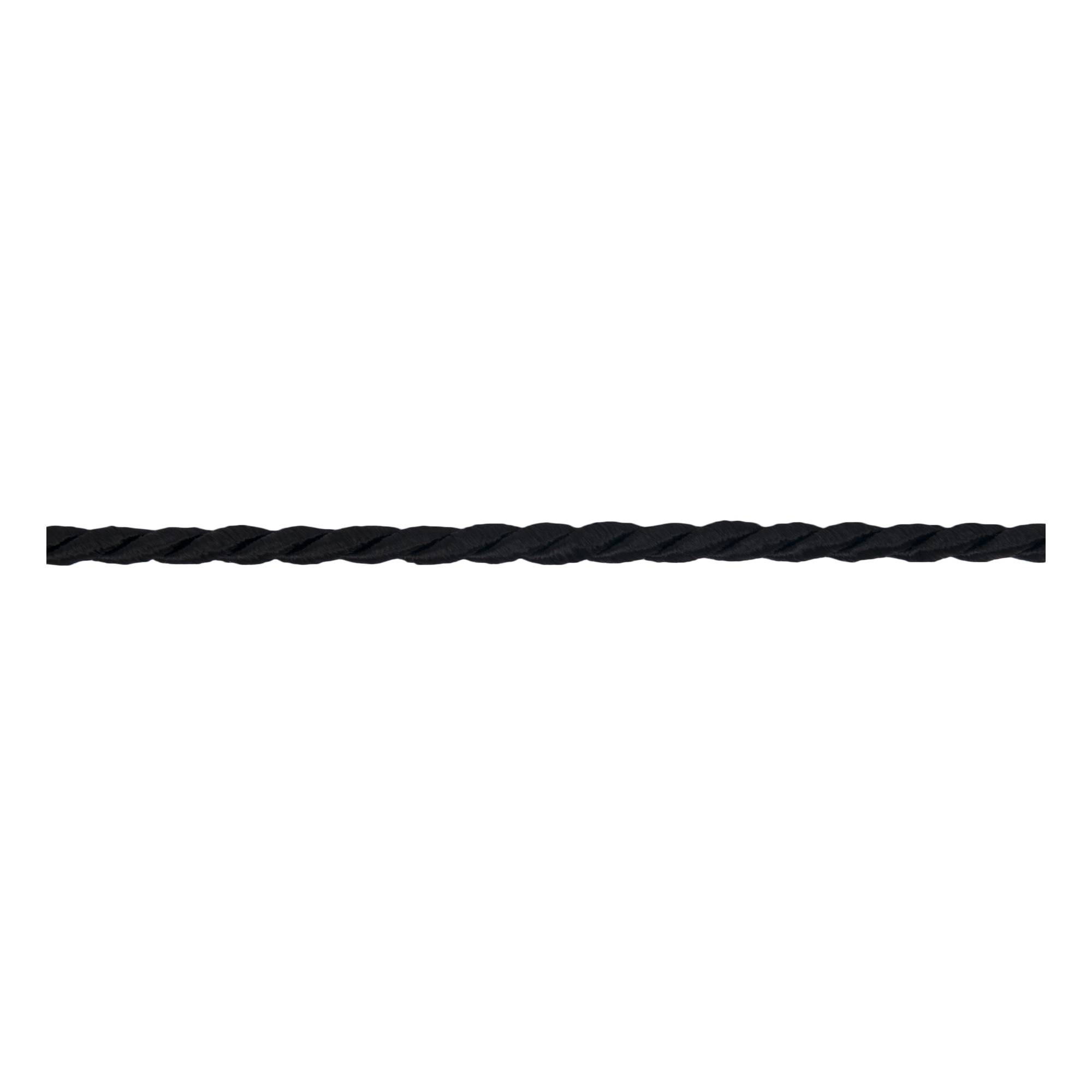 Essential Trimmings Black 3mm Cord Trim by The Metre