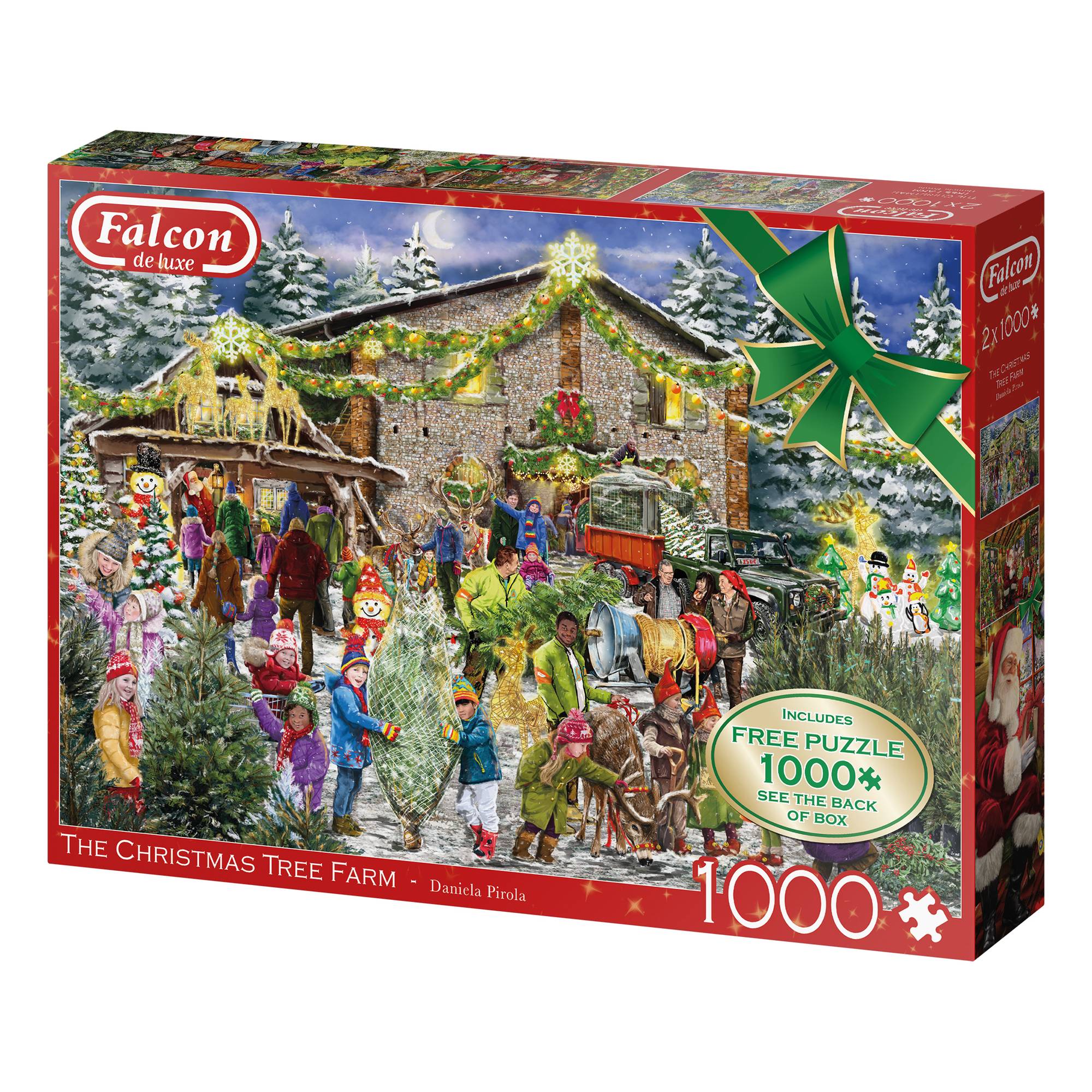 Falcon Christmas Tree Farm Jigsaw Puzzle 1000 Pieces 2 Pack | Hobbycraft