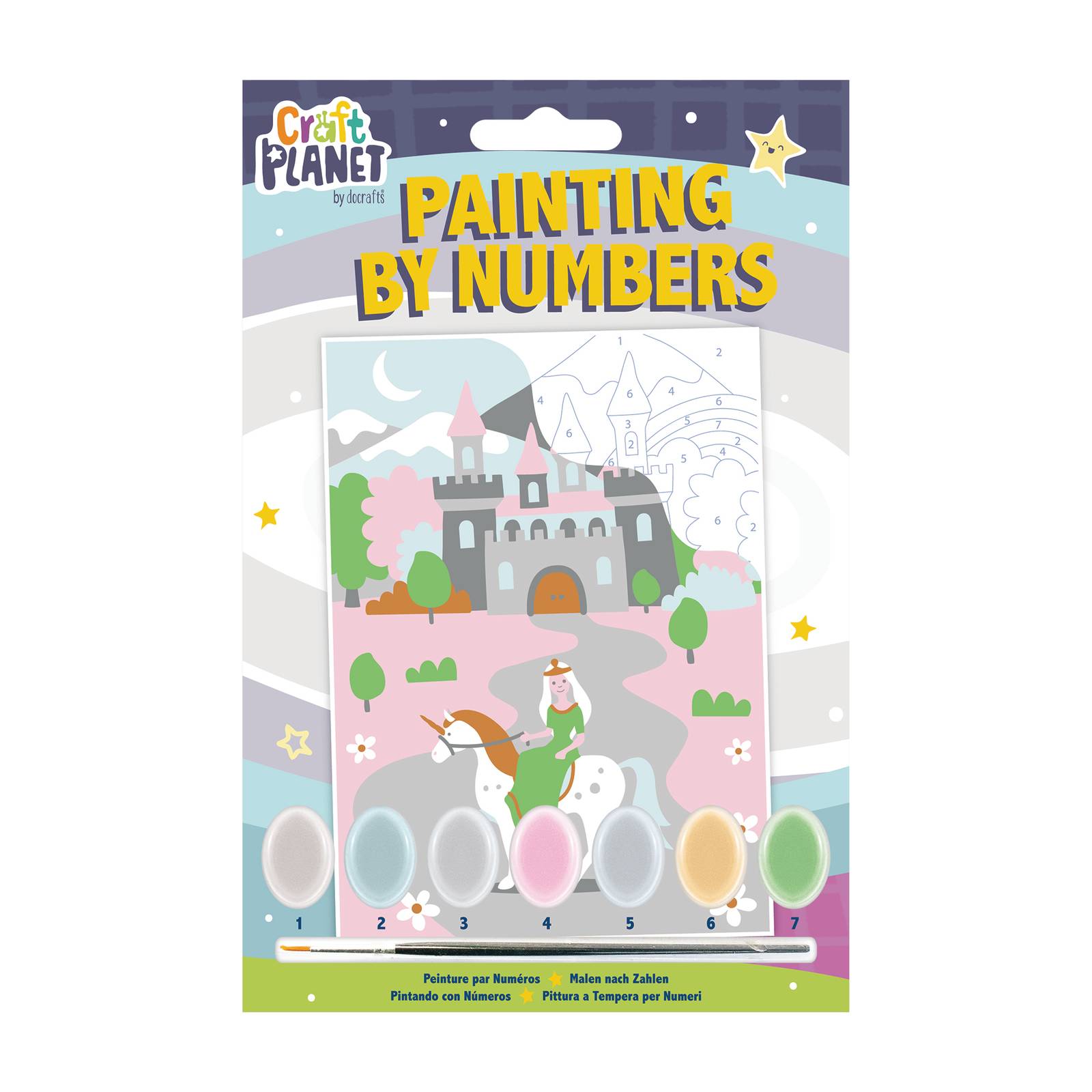 Fairytale Castle Painting By Numbers A5 | Hobbycraft