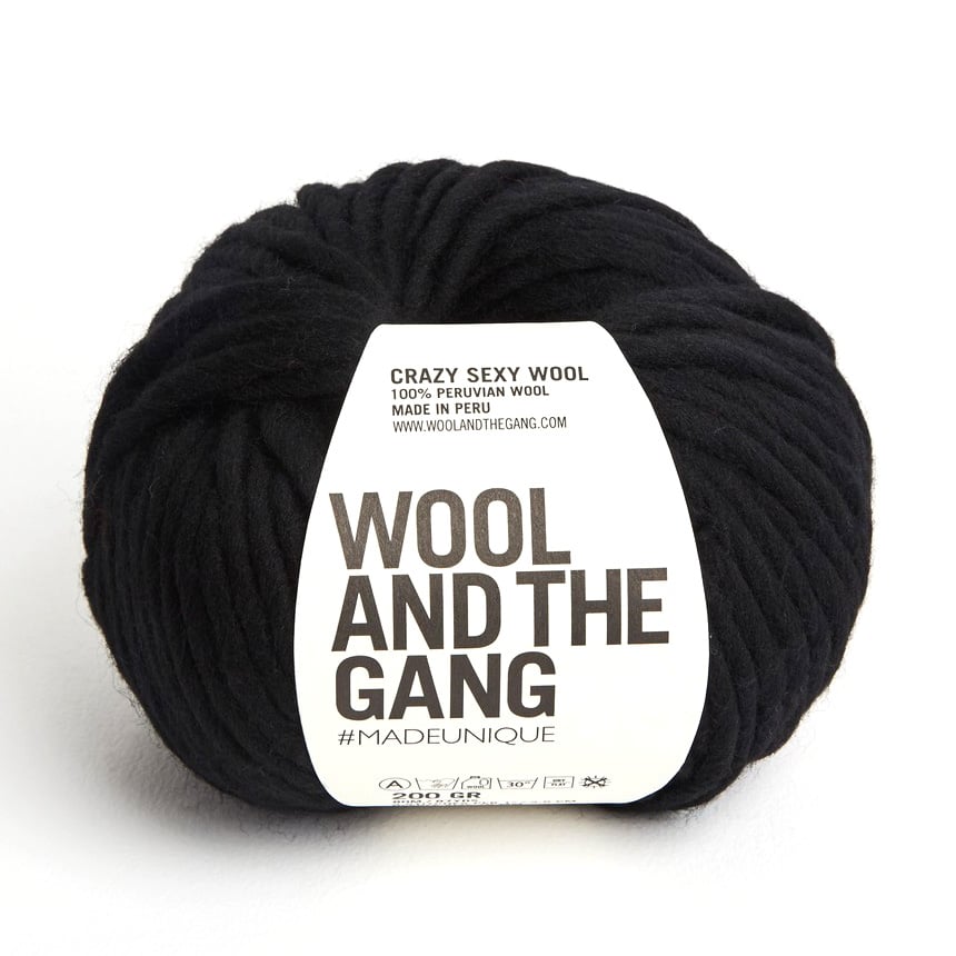 Buy Wool and the Gang Space Black Crazy Sexy Wool 200g for GBP 17.00 |  Hobbycraft UK