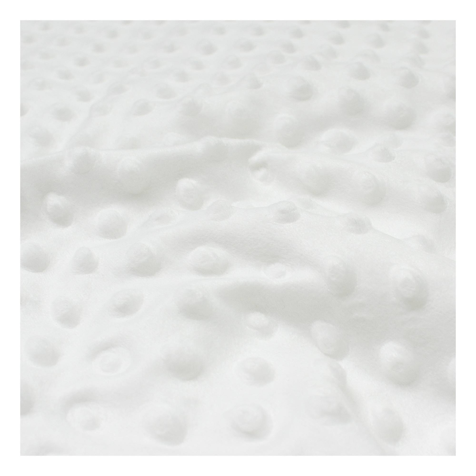 White Soft Dimple Fleece Fabric by the Metre | Hobbycraft